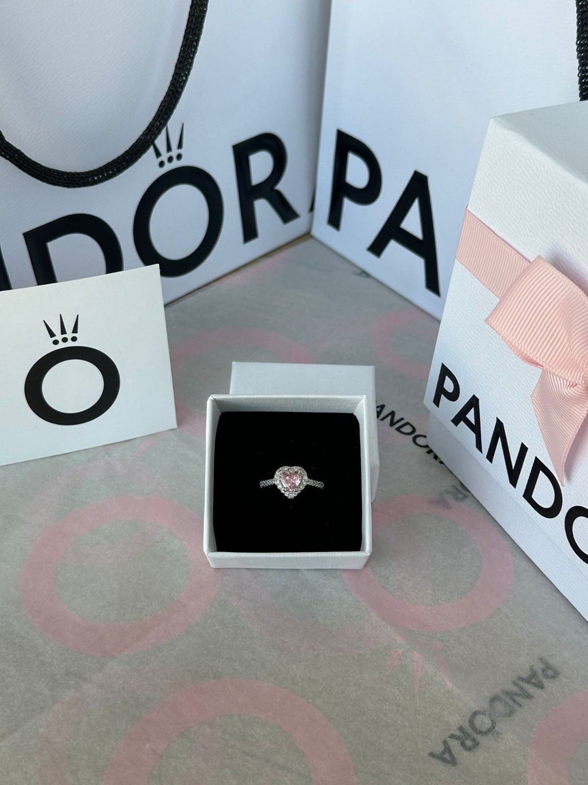 Pandora kutuda ÇELİK kalp ciddi ilişki yüzüğü ayarlanabilir