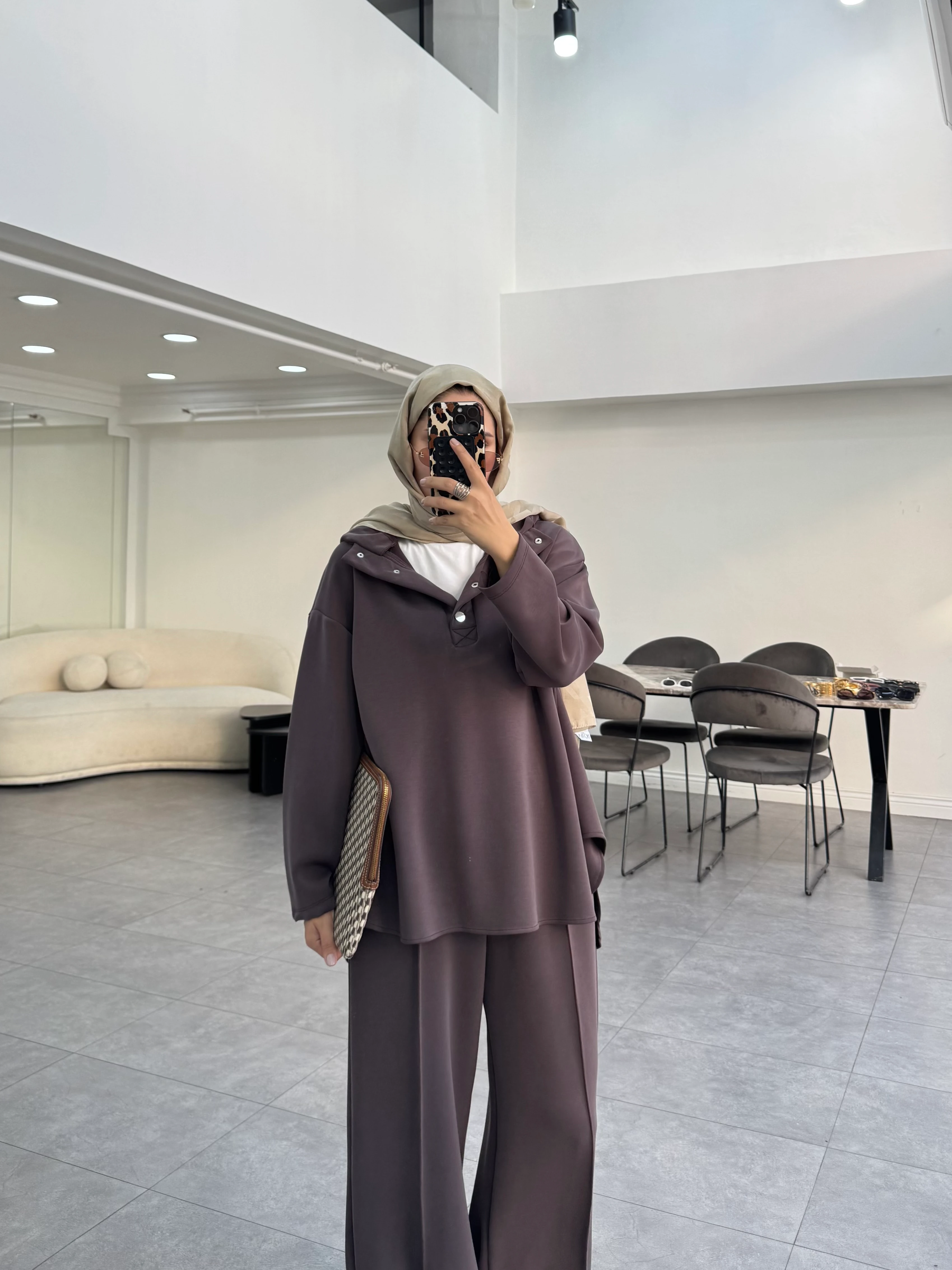 Adosta İkili Takım Kahverengi