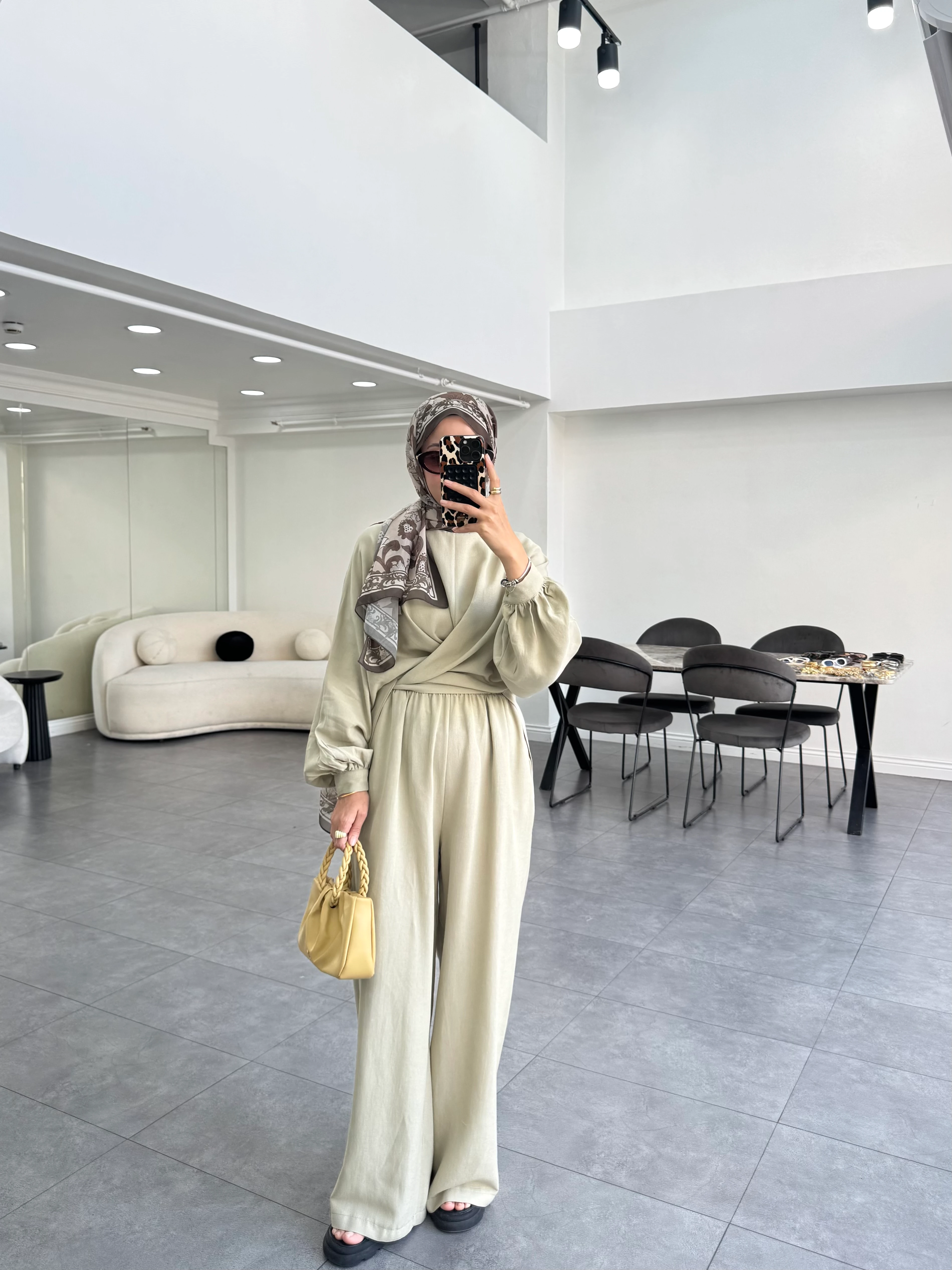 İlaf Keten İkili Takım Haki