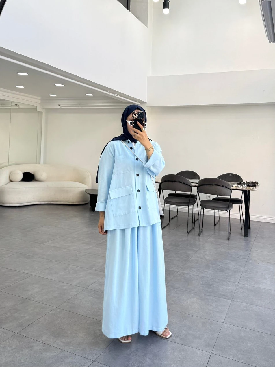 Mina İkili Takım Bebe Mavi