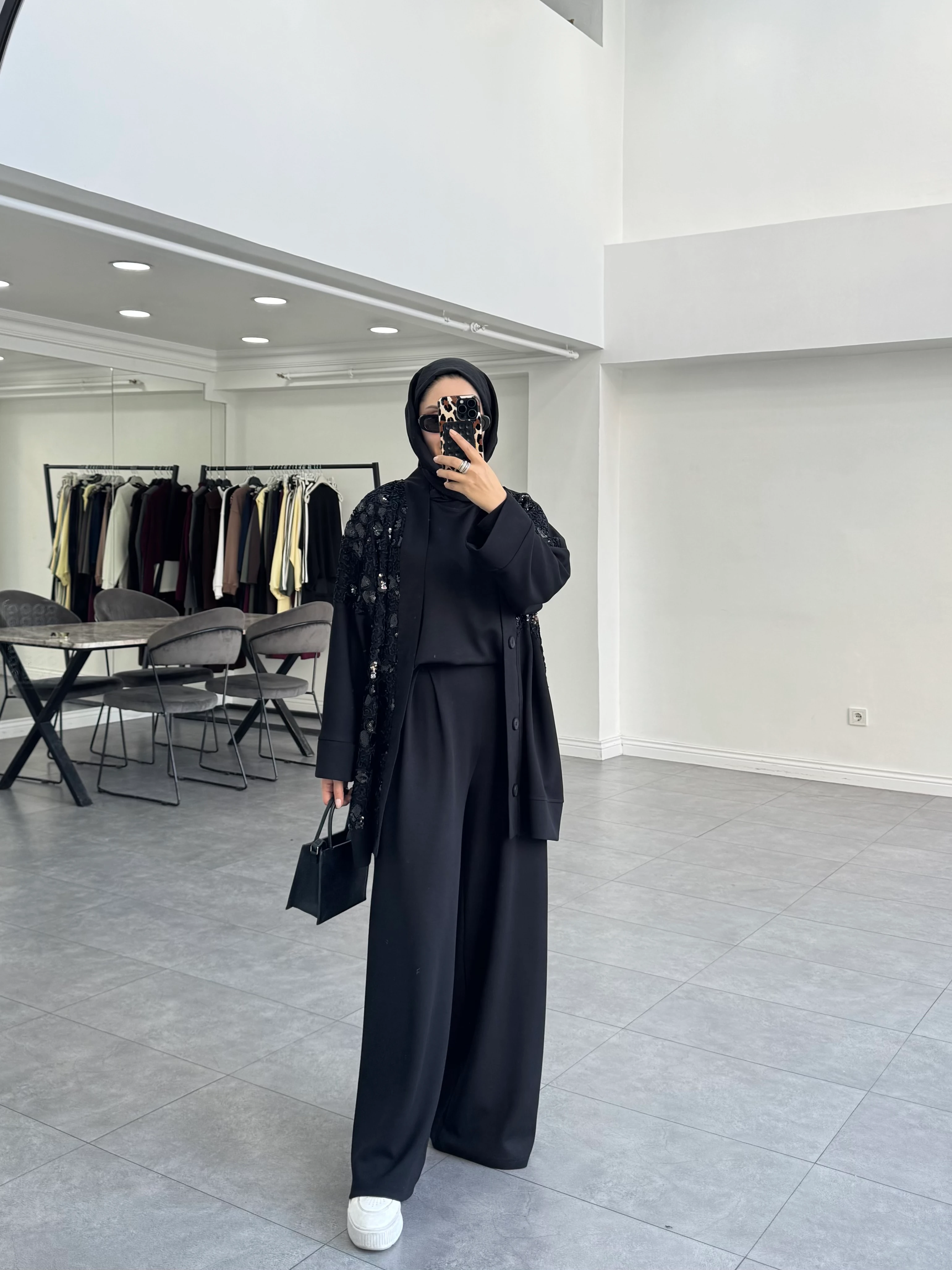 Herri Üçlü Takım Siyah