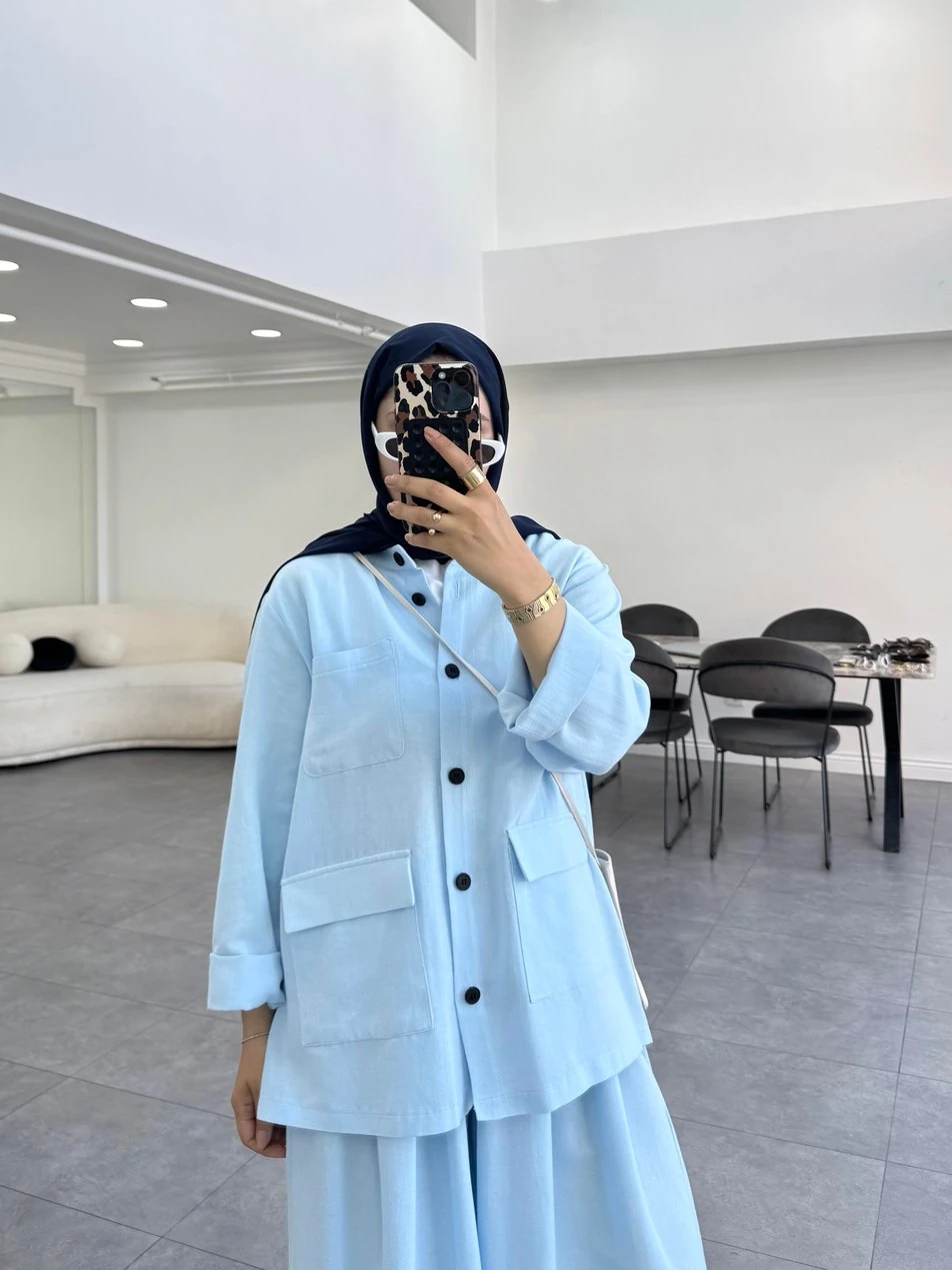 Mina İkili Takım Bebe Mavi