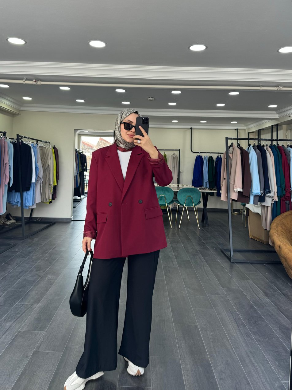 Zara Bordo Ceket