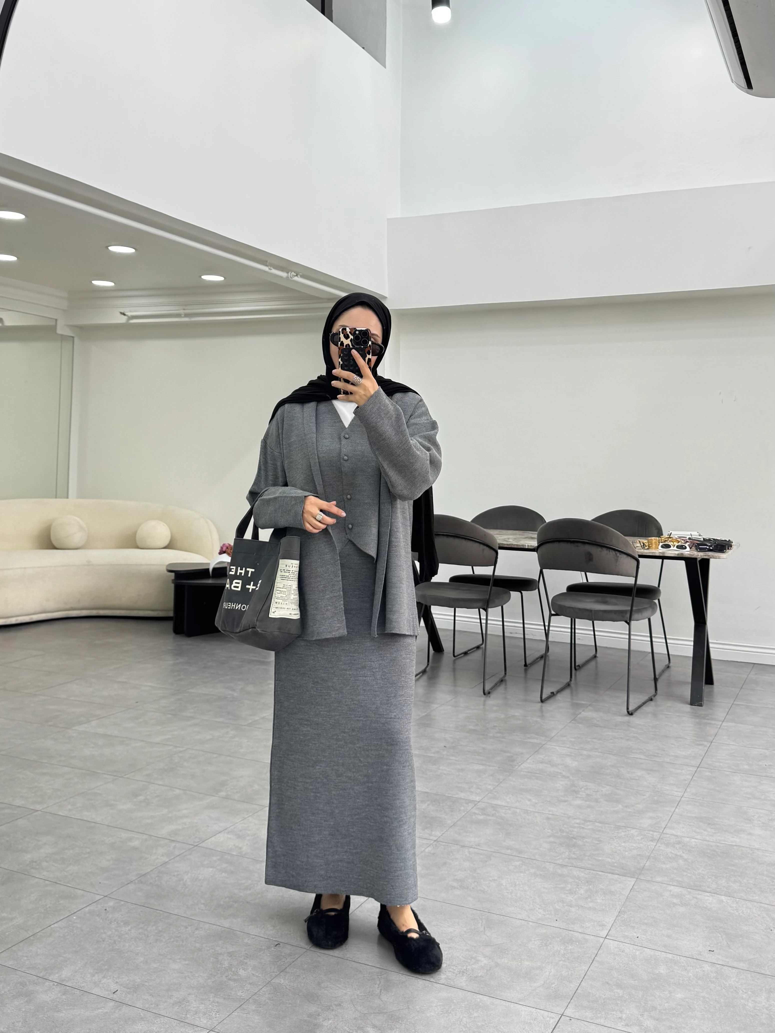 Pessa Üçlü Takım Antrasit