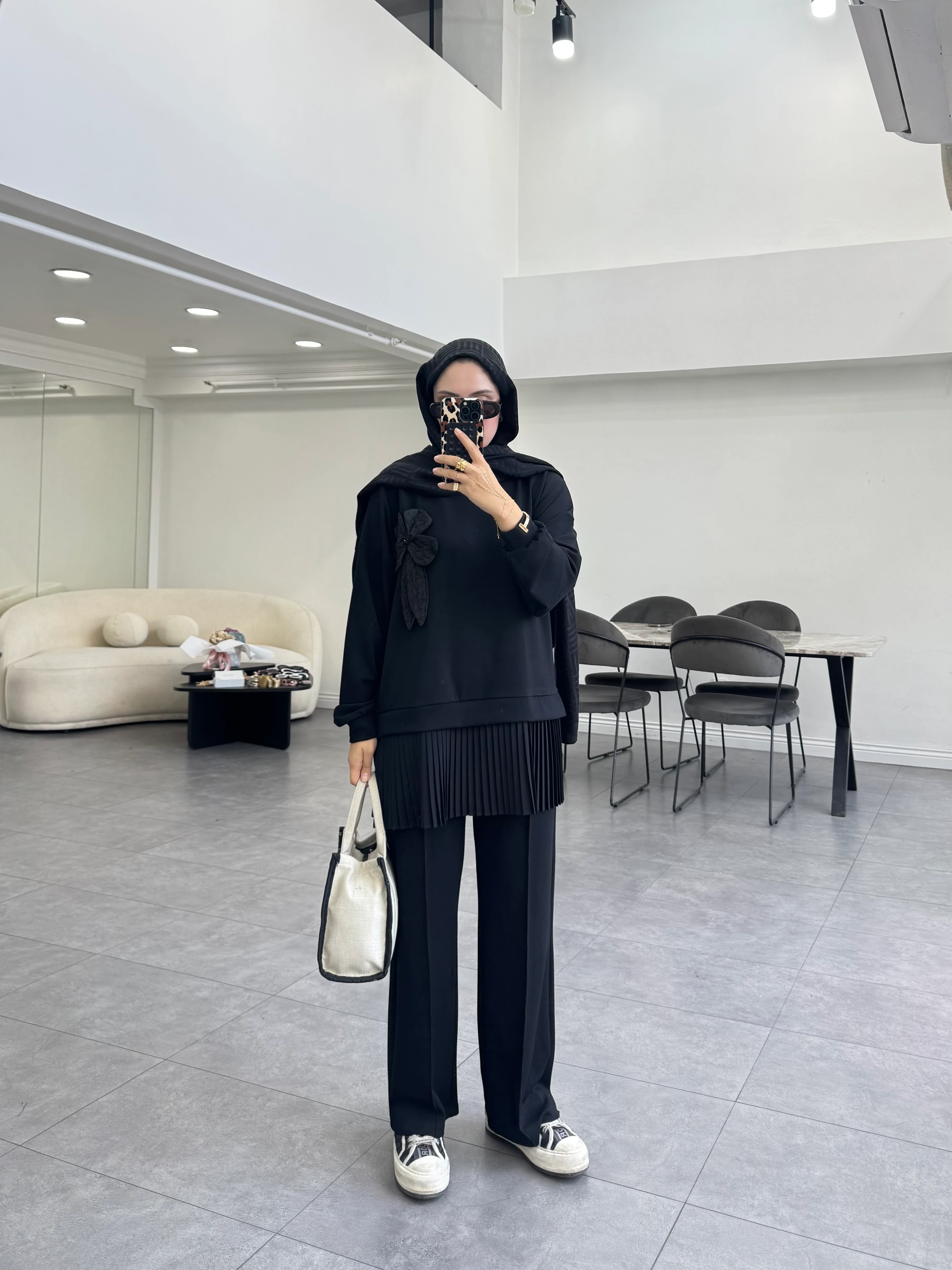 Çies İkili Takım Siyah