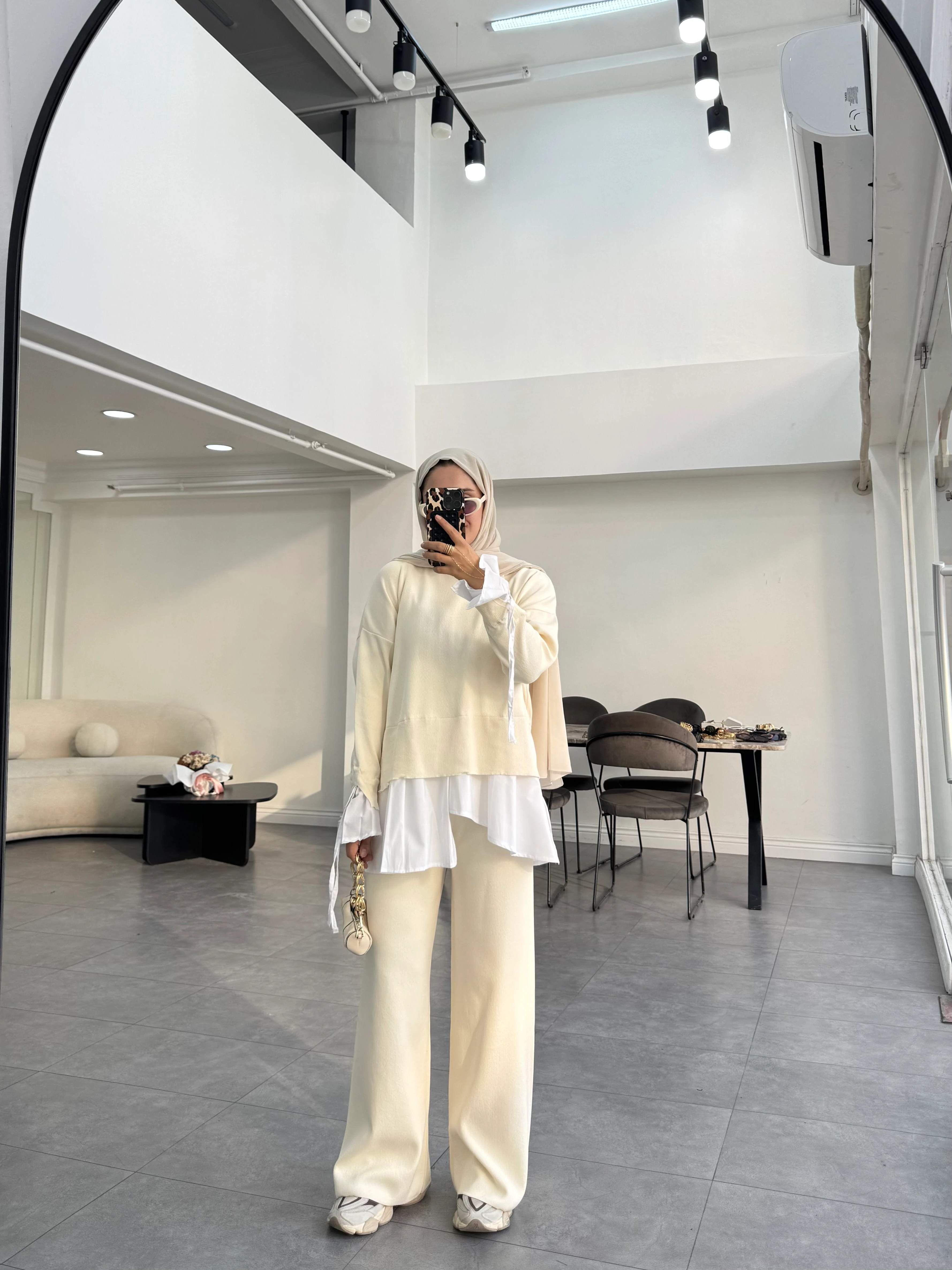 Mehista Triko Takım Bej