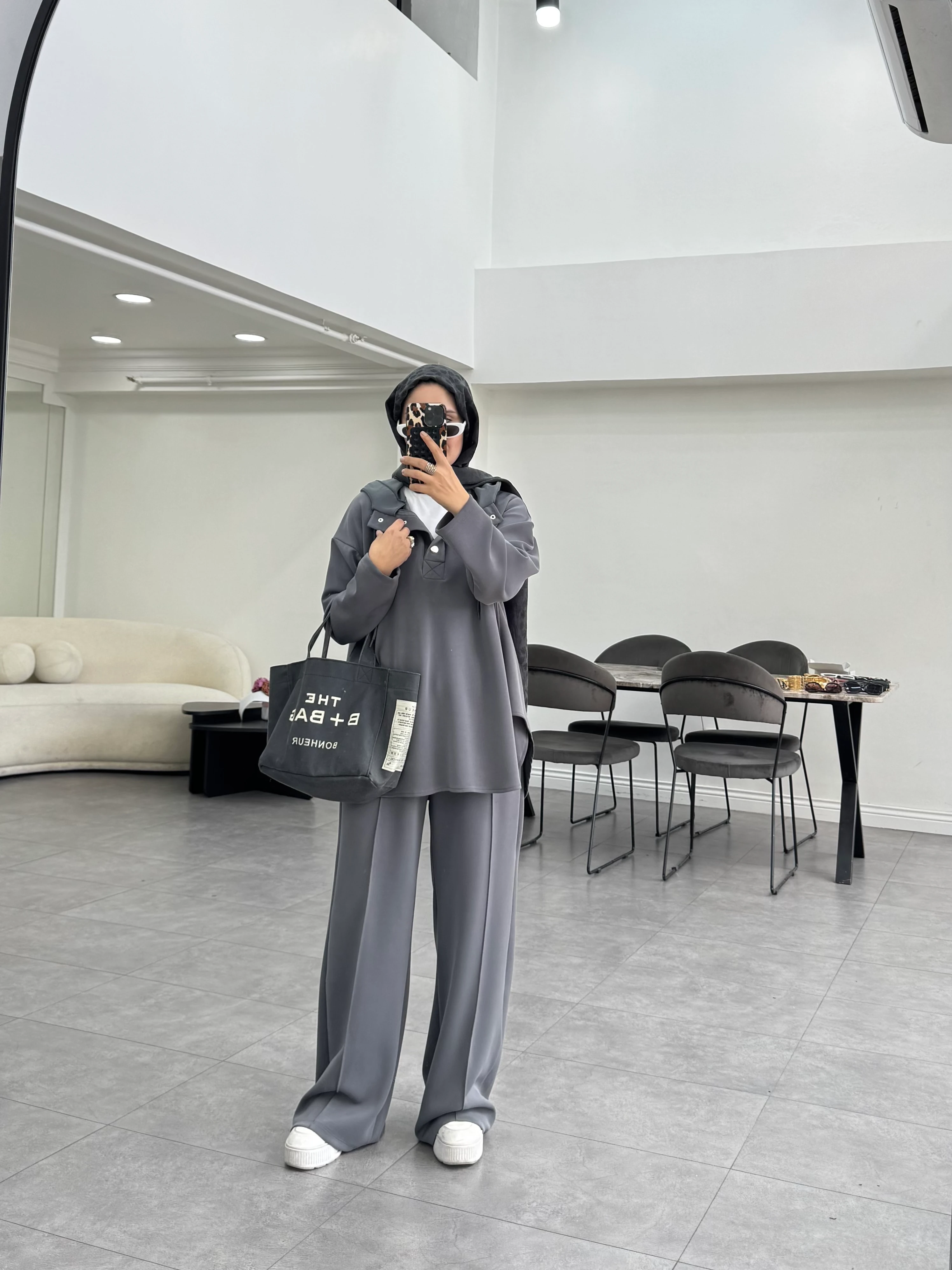 Adosta İkili Takım Gri