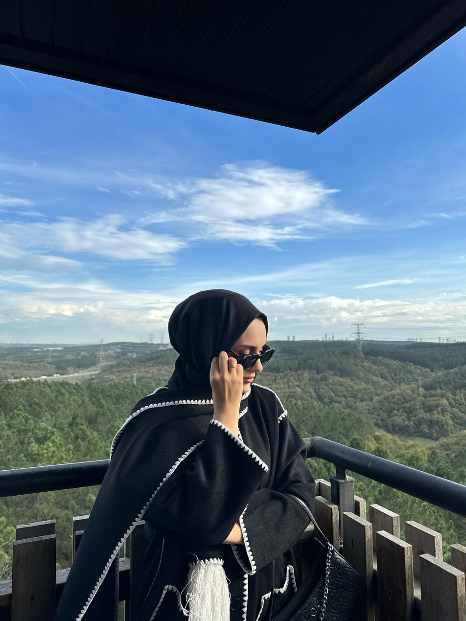 Wonda Siyah Kaşe Kaban