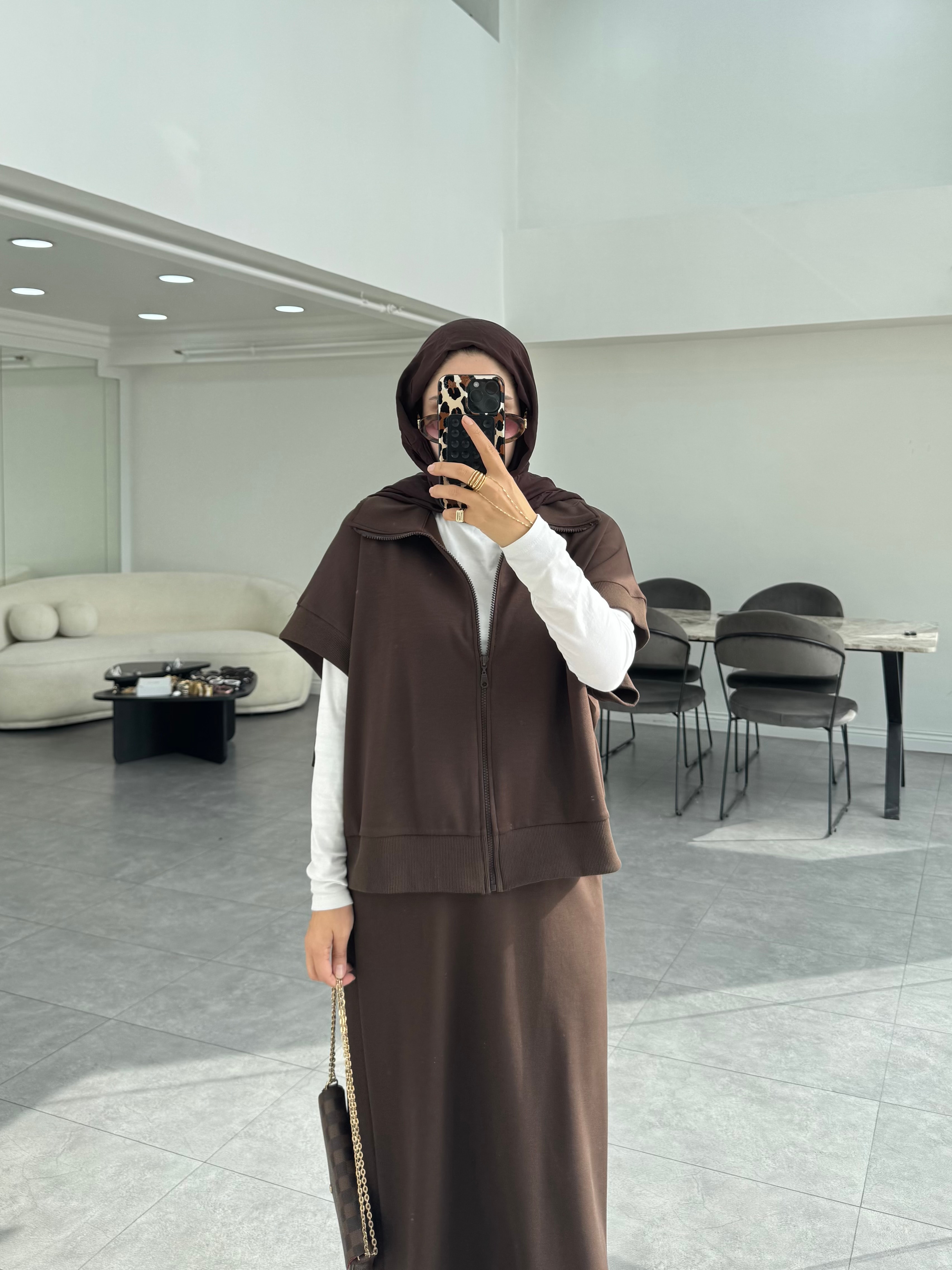 Goan İkili Takım Kahverengi