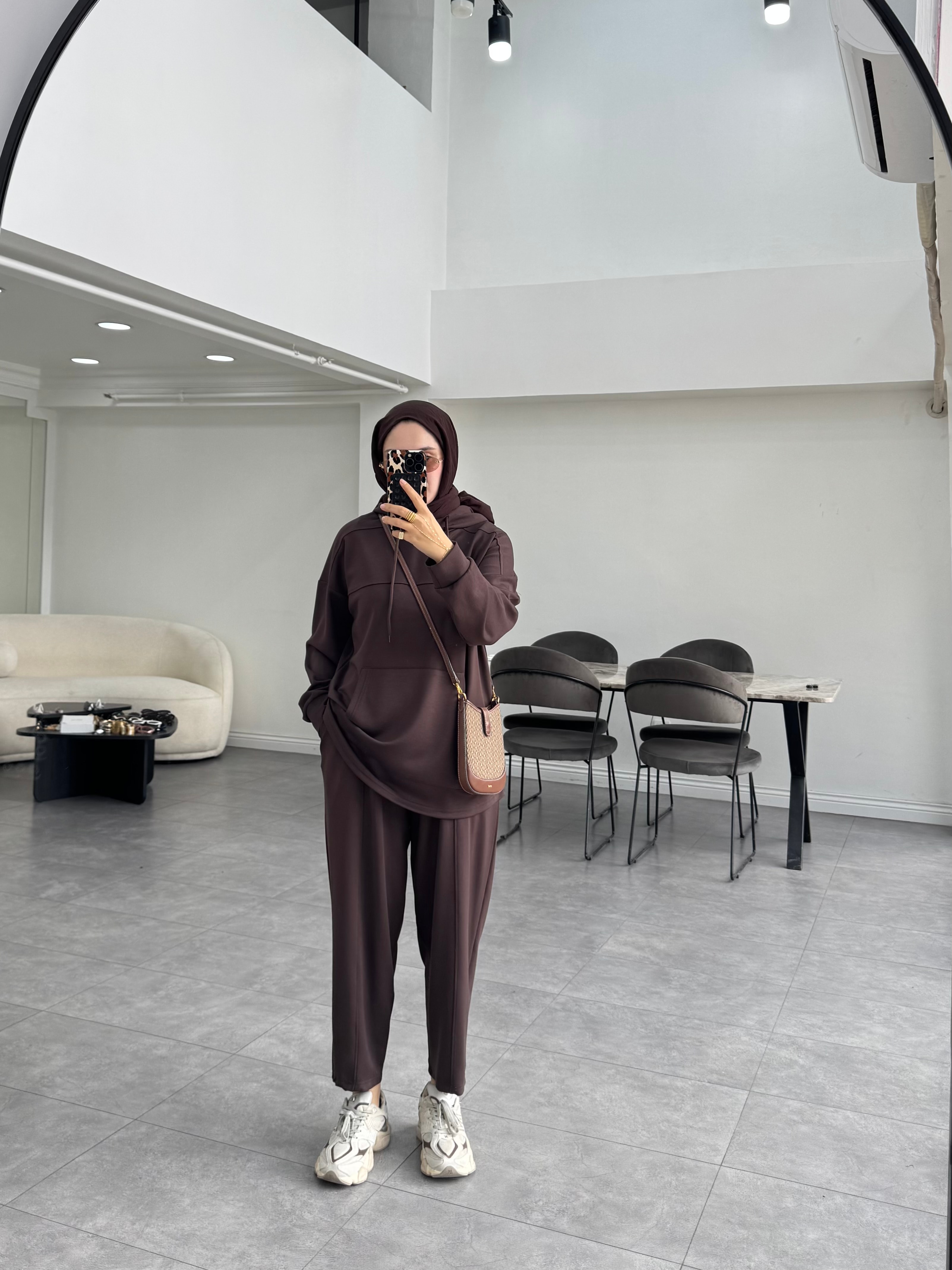 Pekista İkili Takım Kahverengi