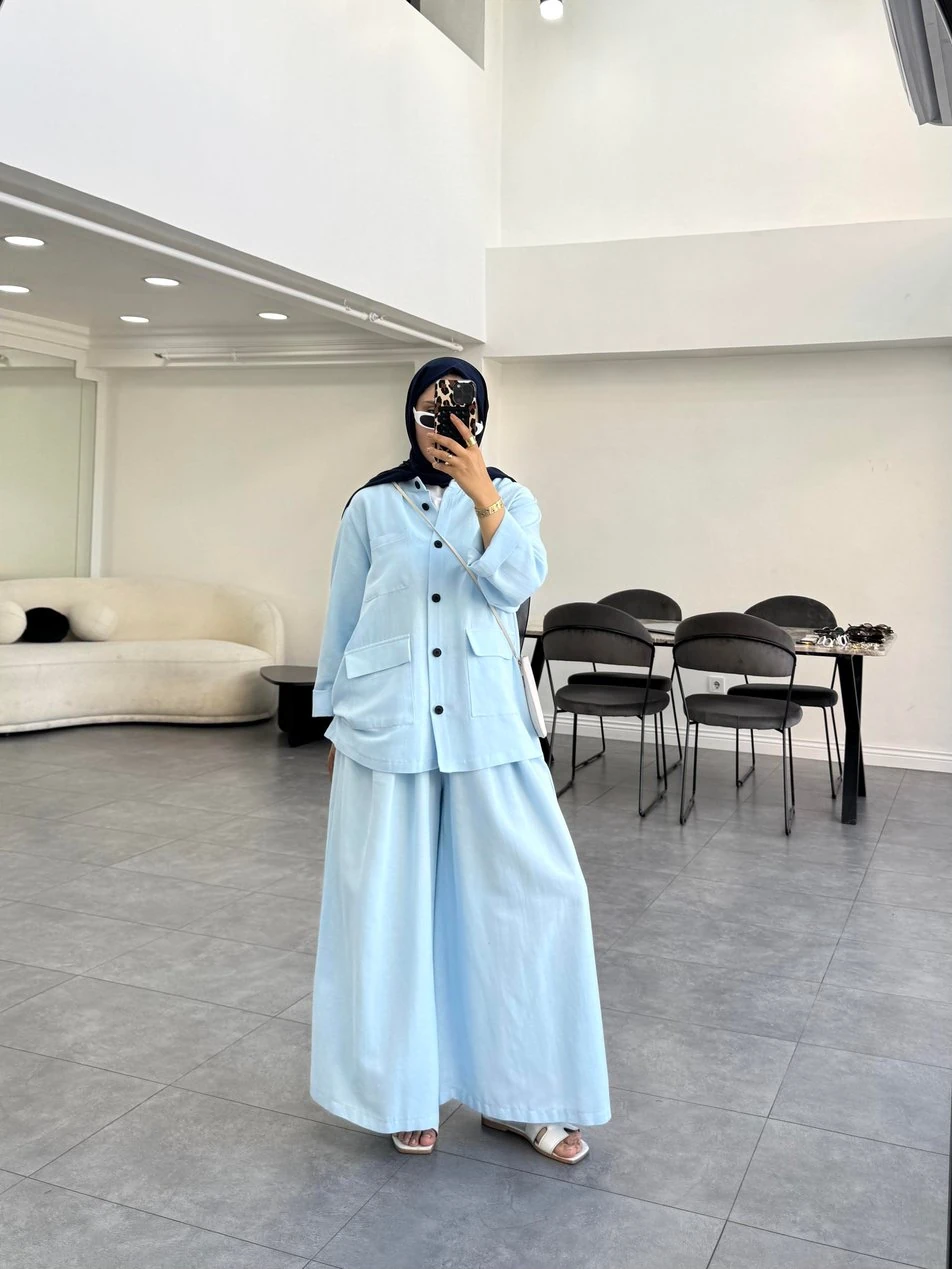 Mina İkili Takım Bebe Mavi