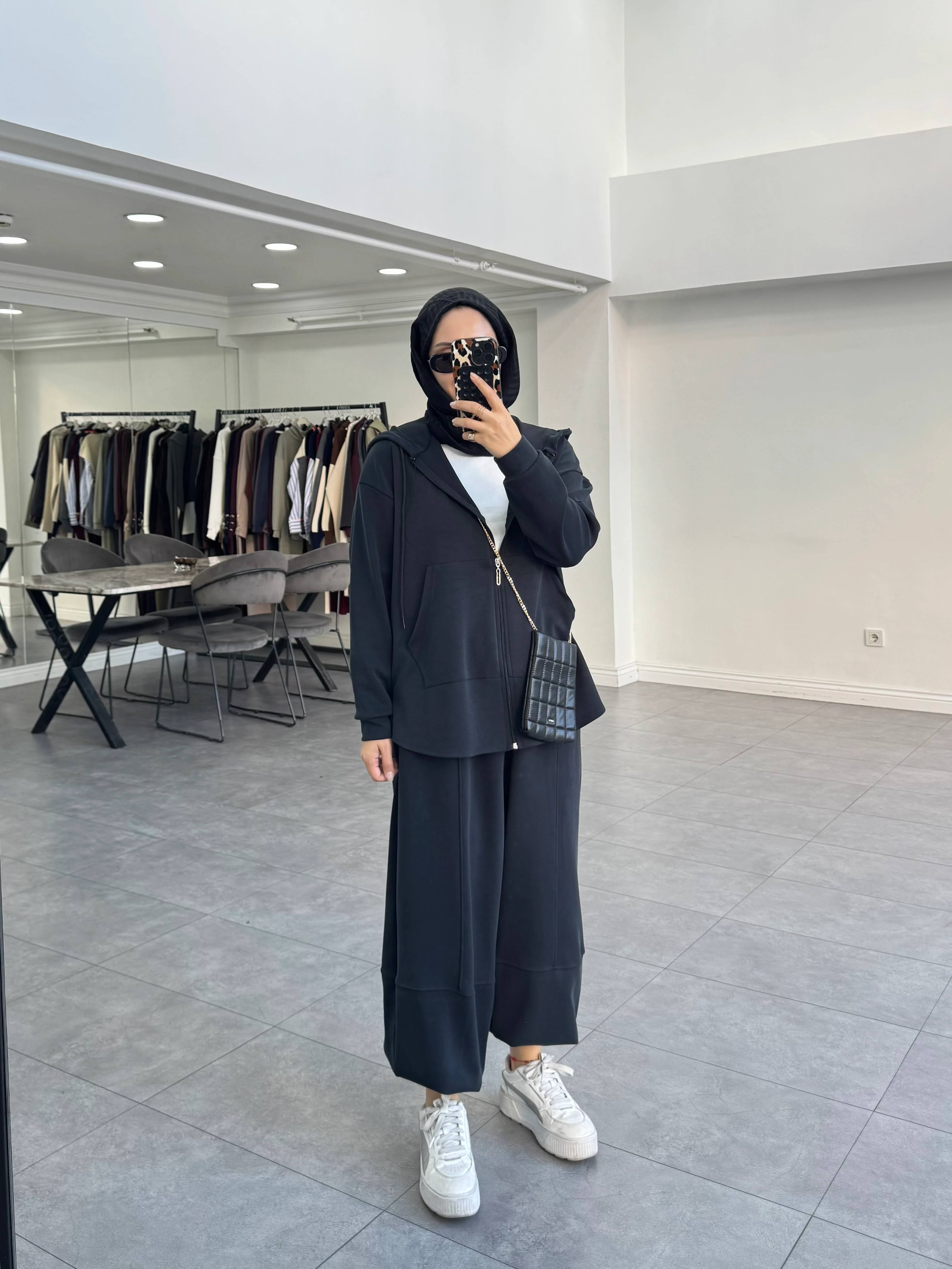 Olya İkili Takım Siyah