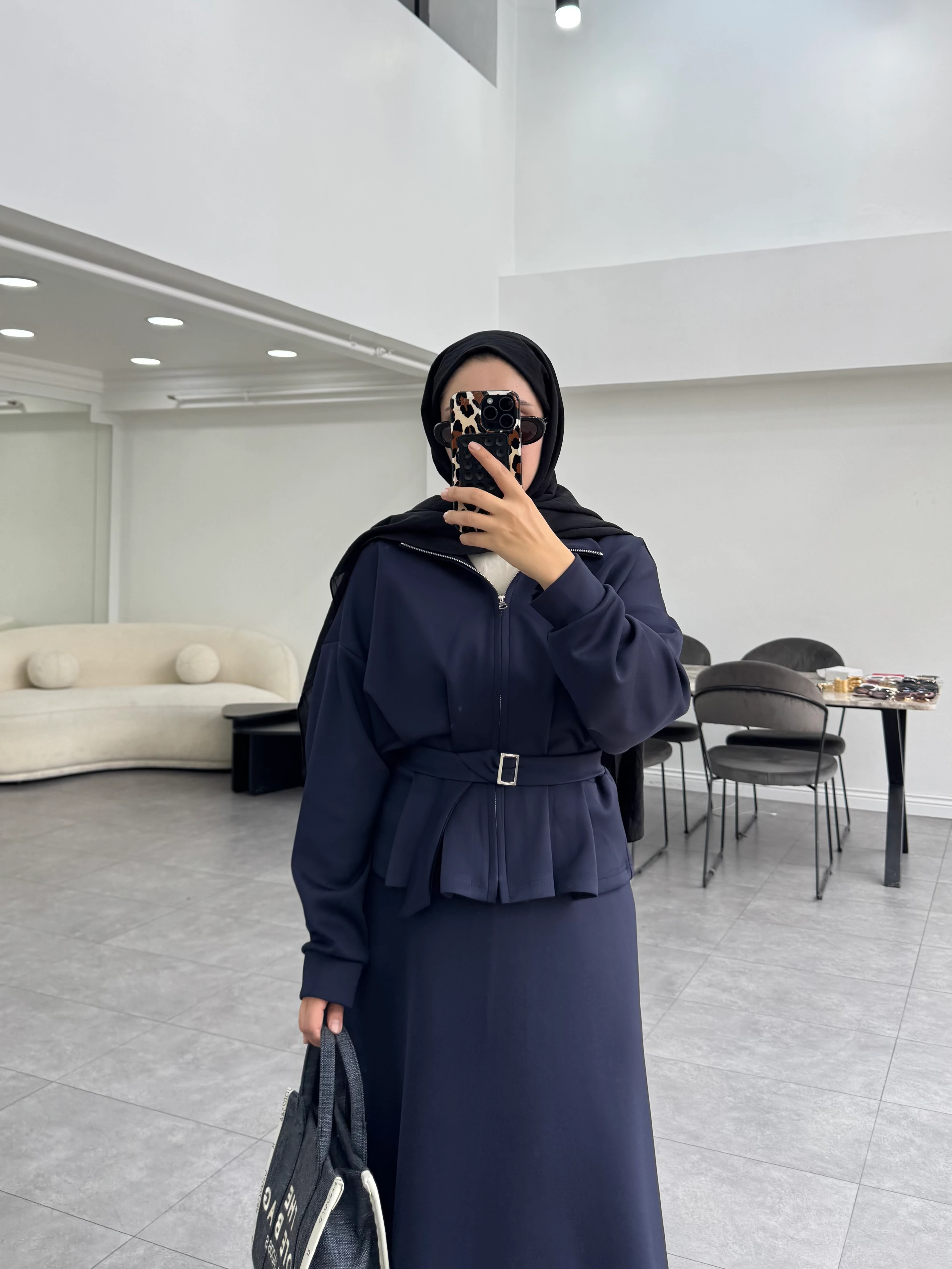 Sualla Etekli Takım Lacivert