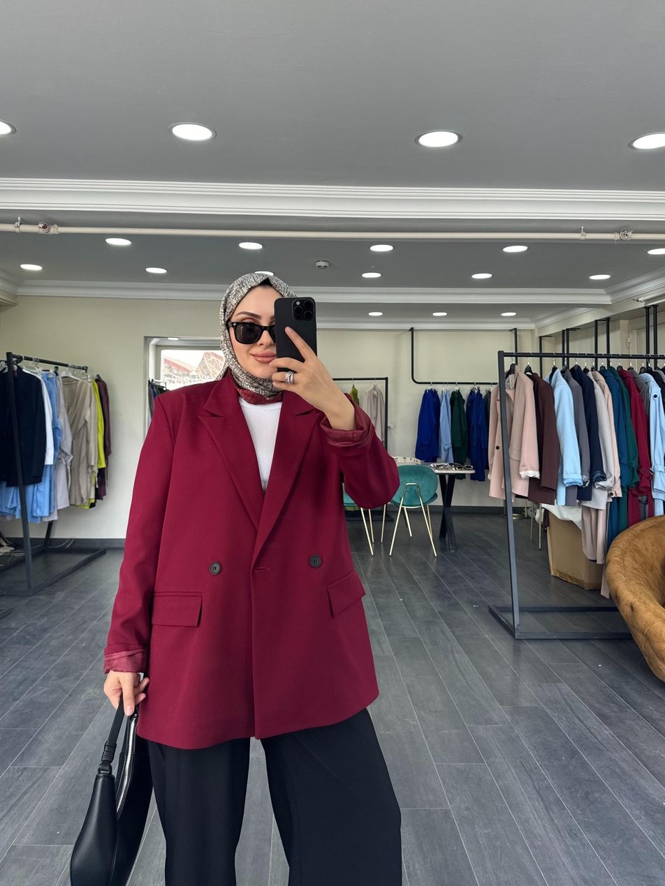 Zara Bordo Ceket