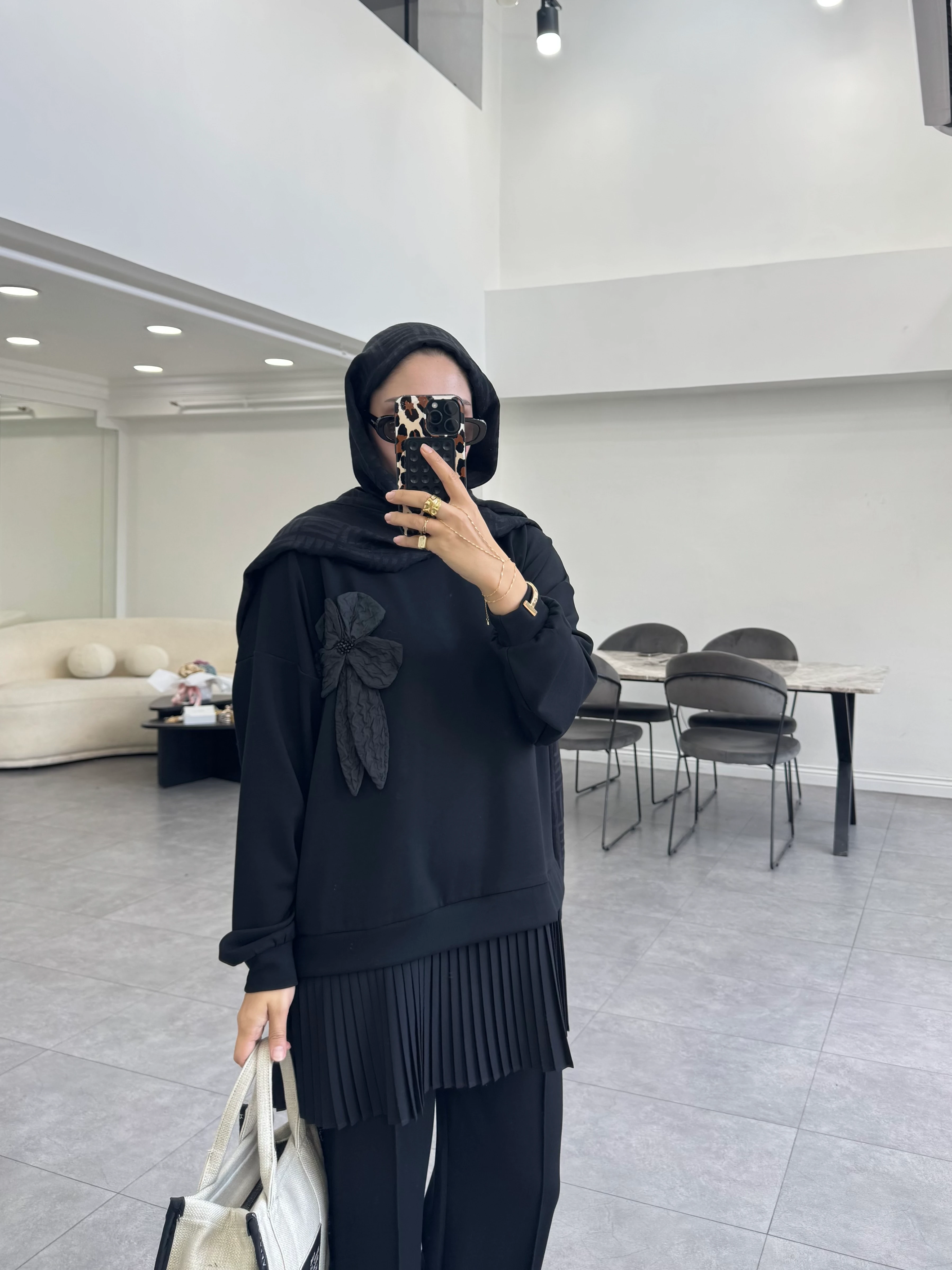 Çies İkili Takım Siyah