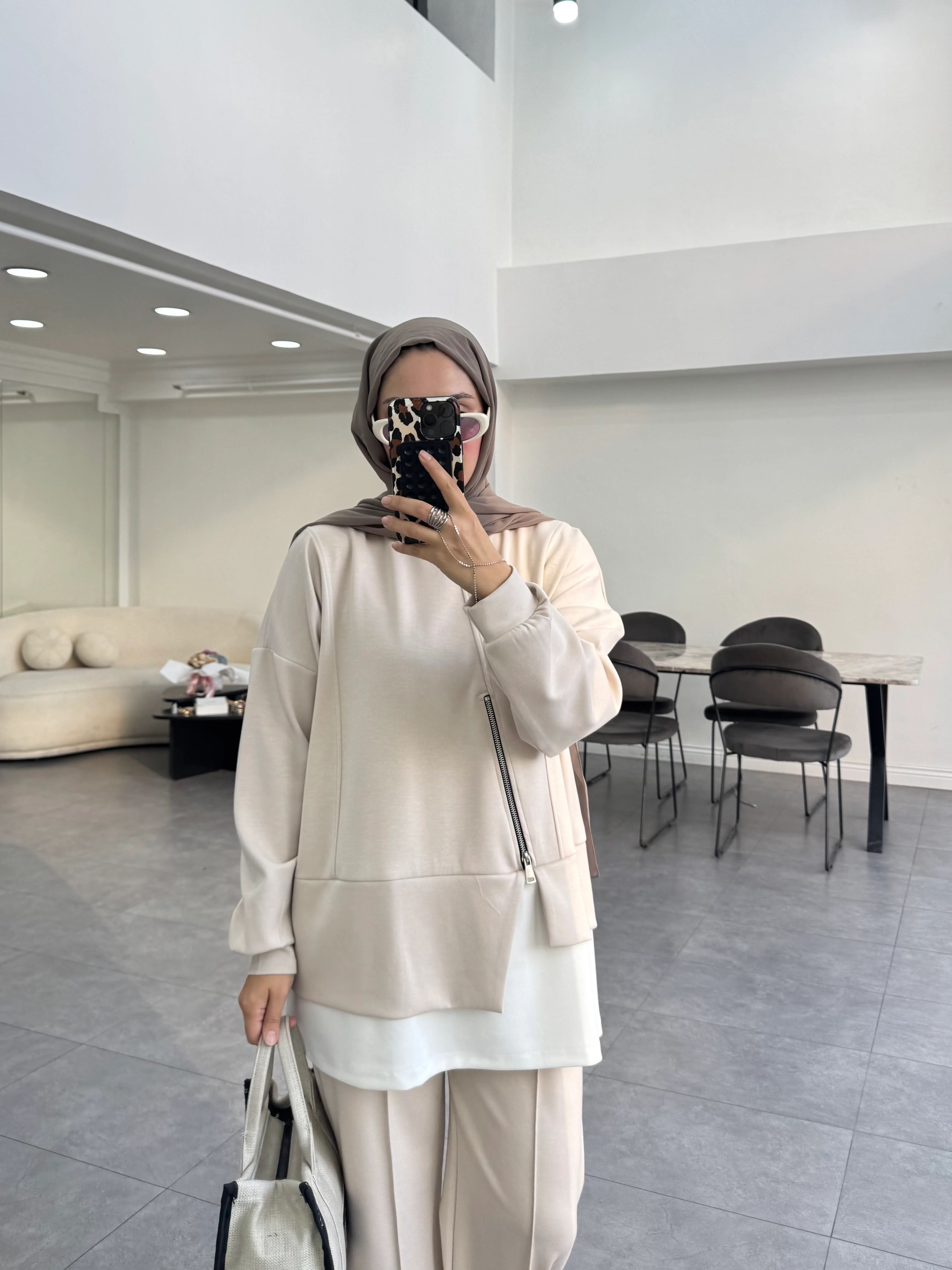 Fihha İkili Takım Bej