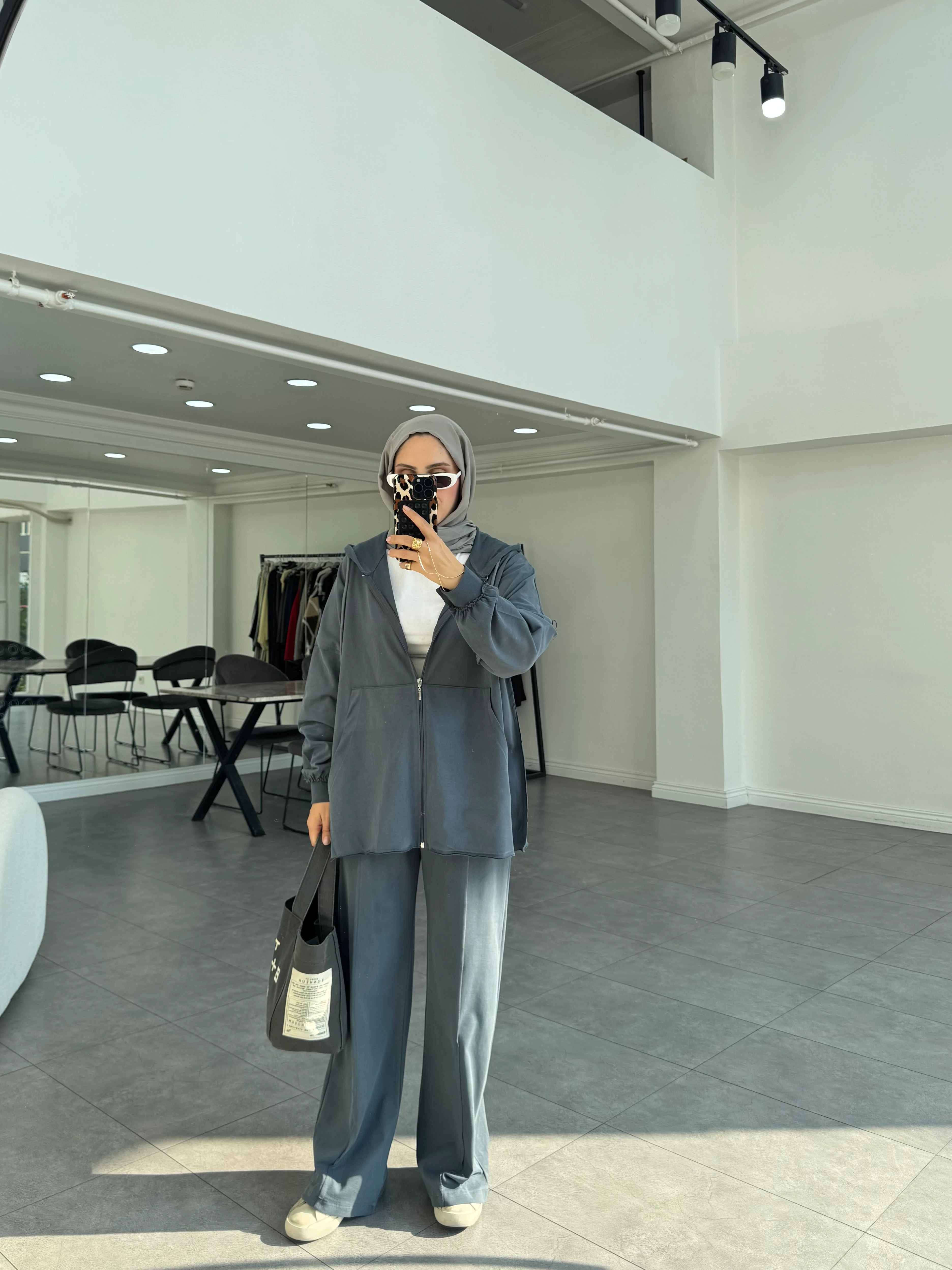 Benhi İkili Takım Gri