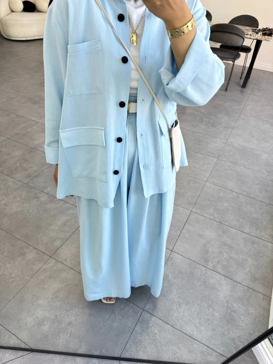 Mina İkili Takım Bebe Mavi