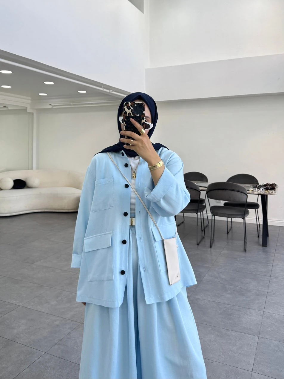 Mina İkili Takım Bebe Mavi