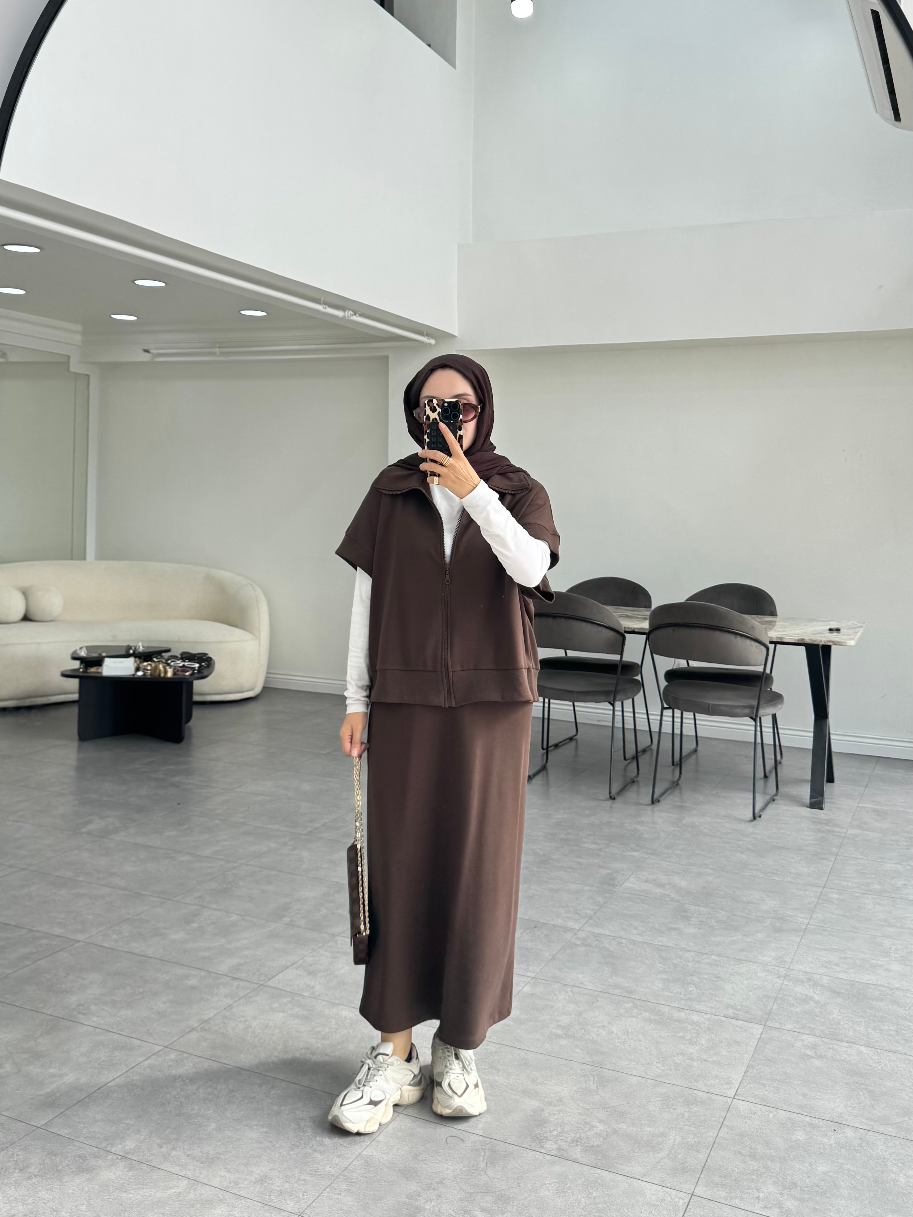 Goan İkili Takım Kahverengi