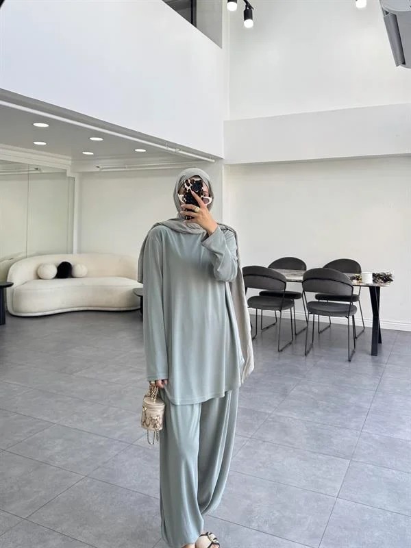 Heva Oysho Şalvarlı Takım Mint