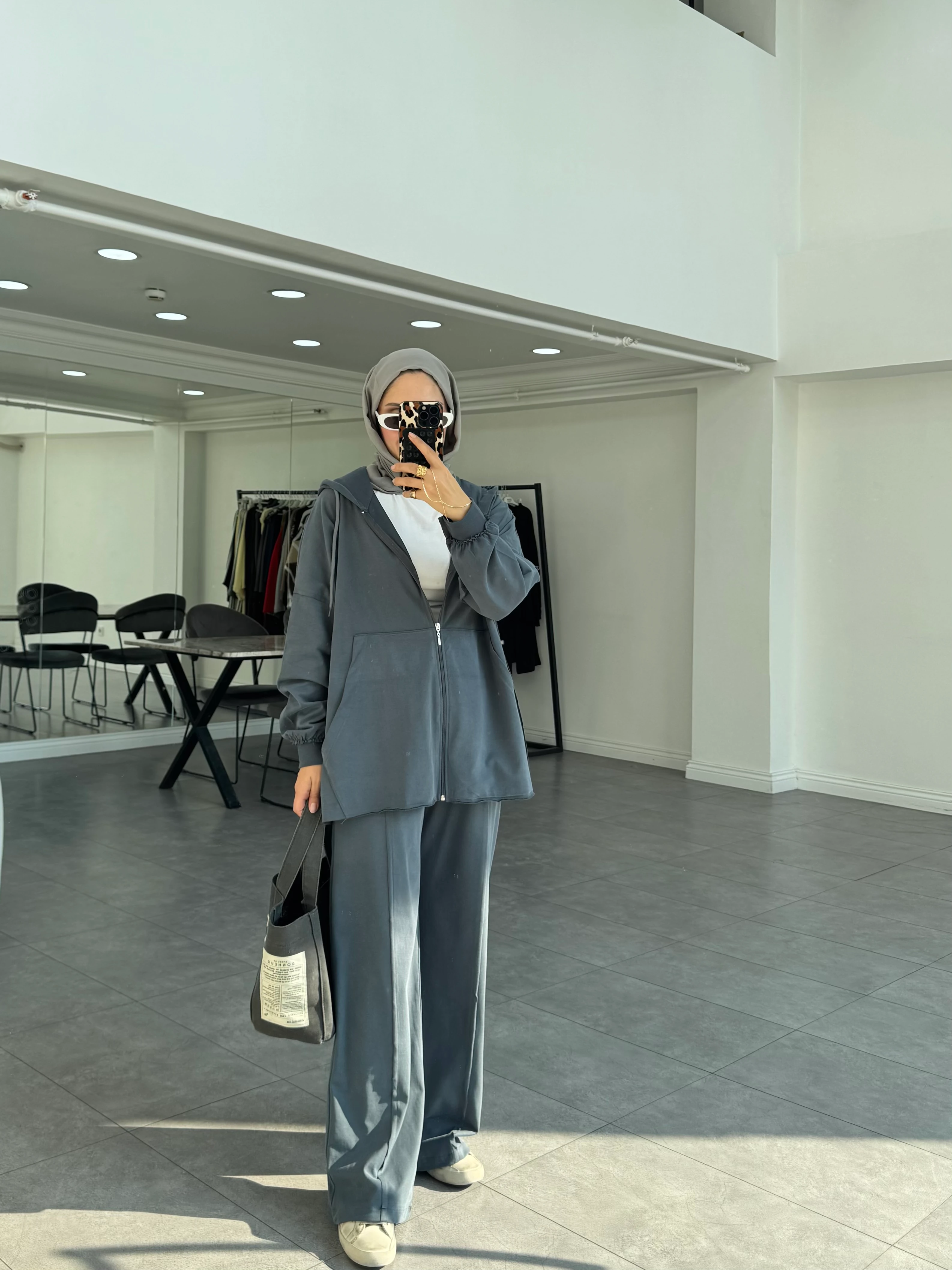 Benhi İkili Takım Gri