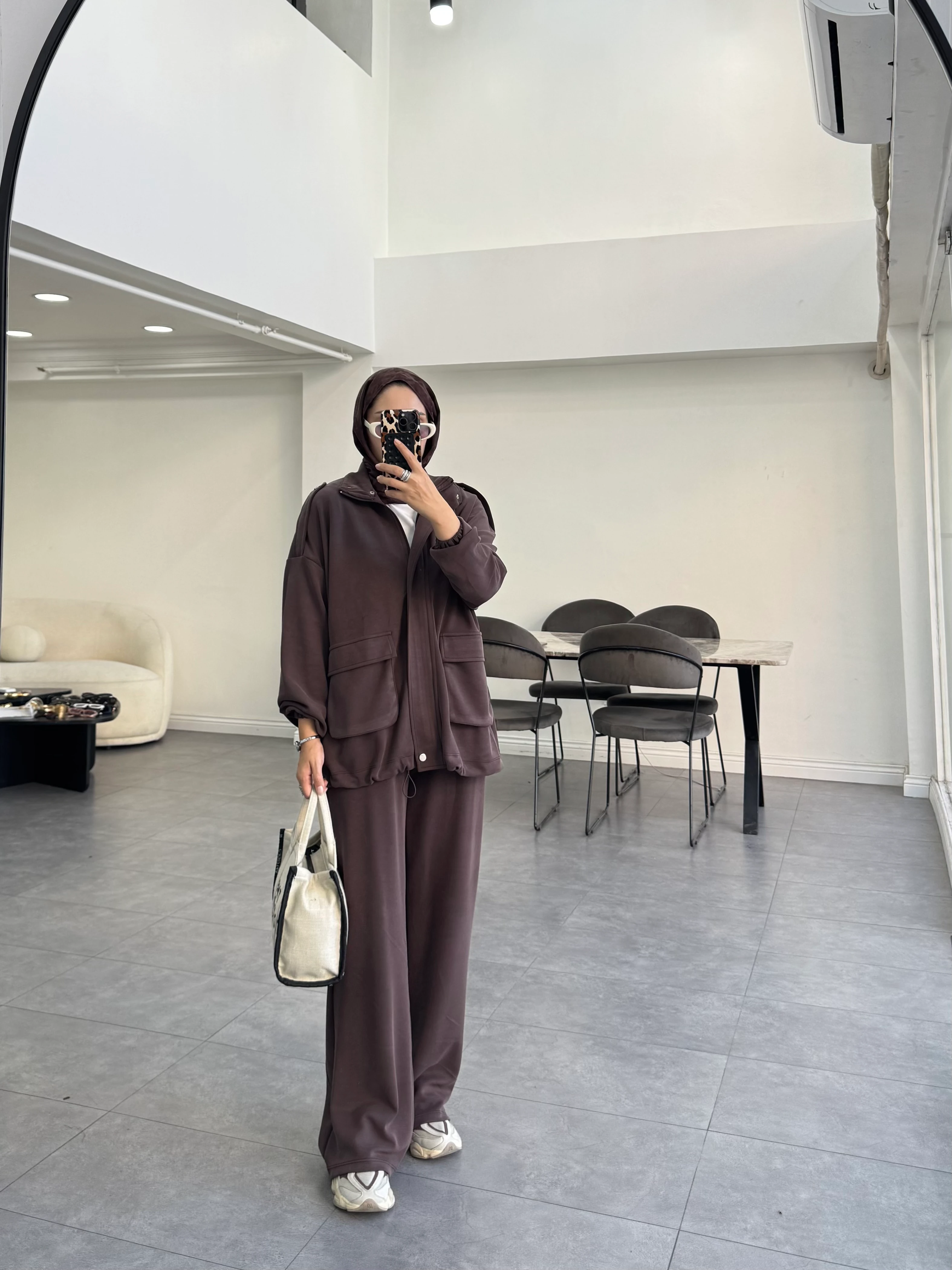 Yasi İkili Takım Kahverengi