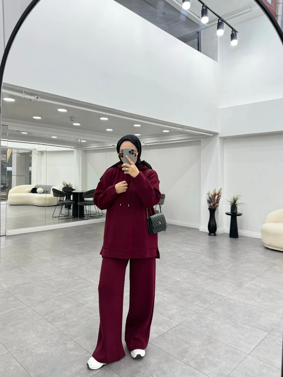 Sela Bordo İkili Triko Takım