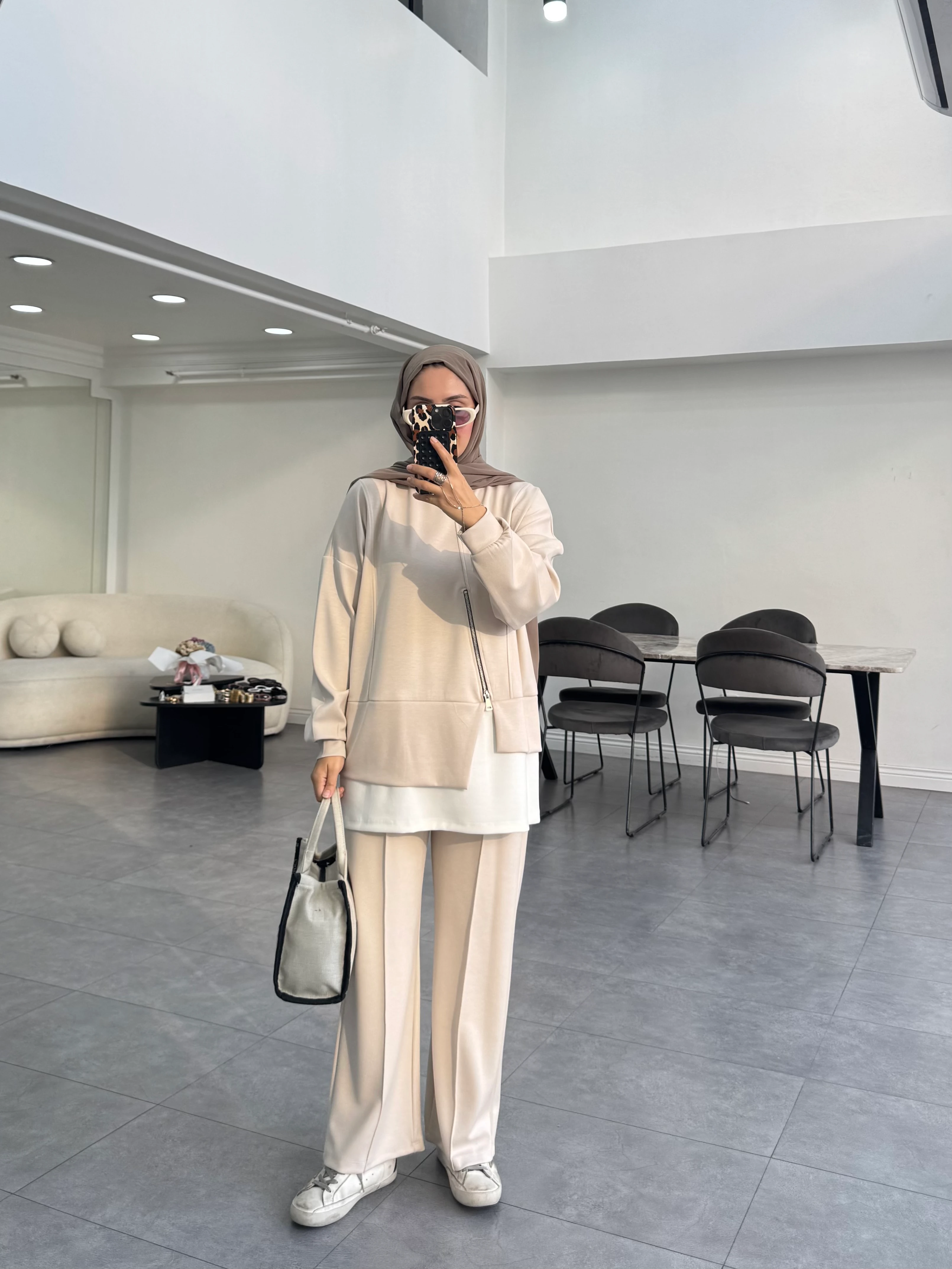 Fihha İkili Takım Bej