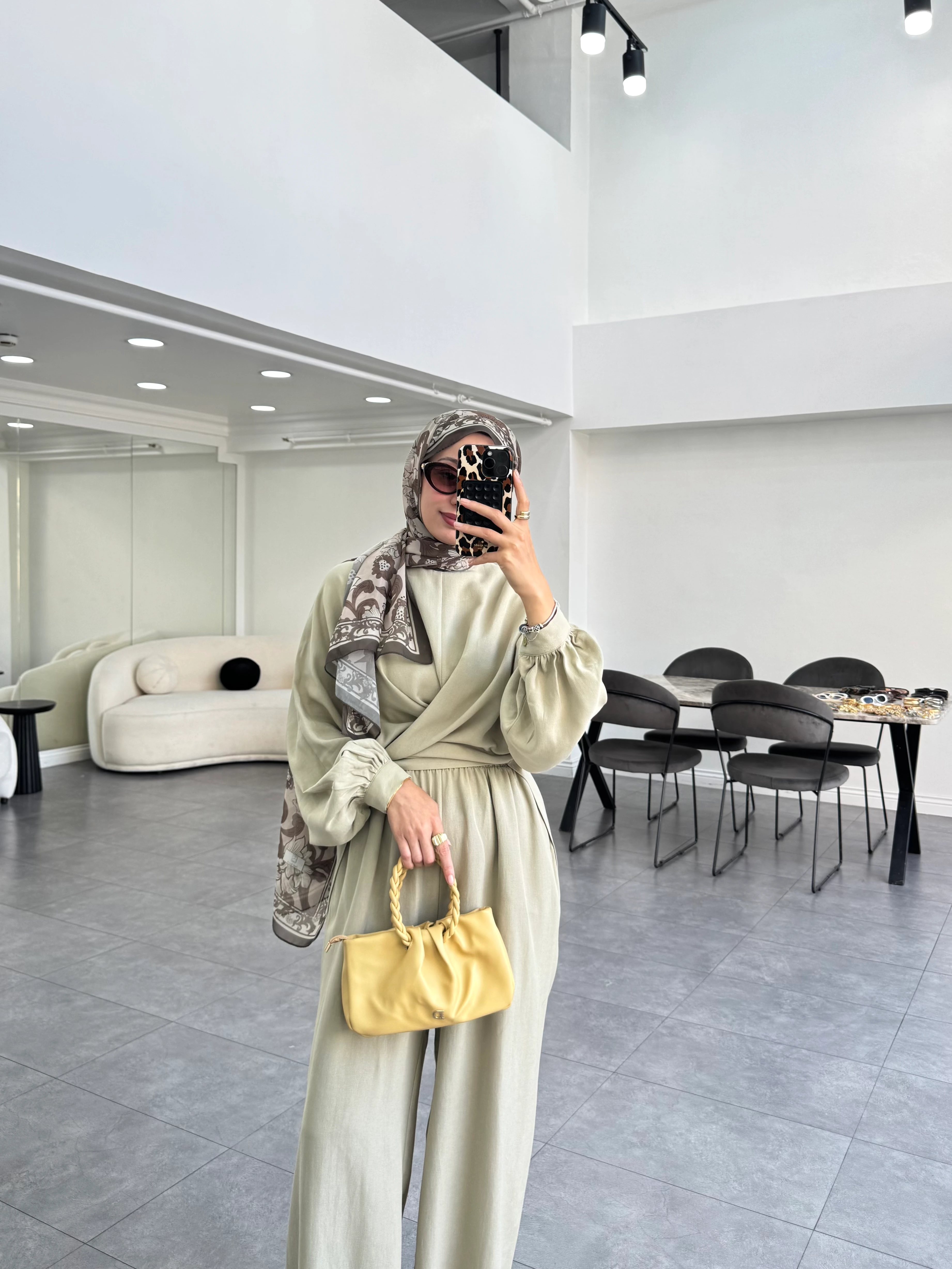 İlaf Keten İkili Takım Haki