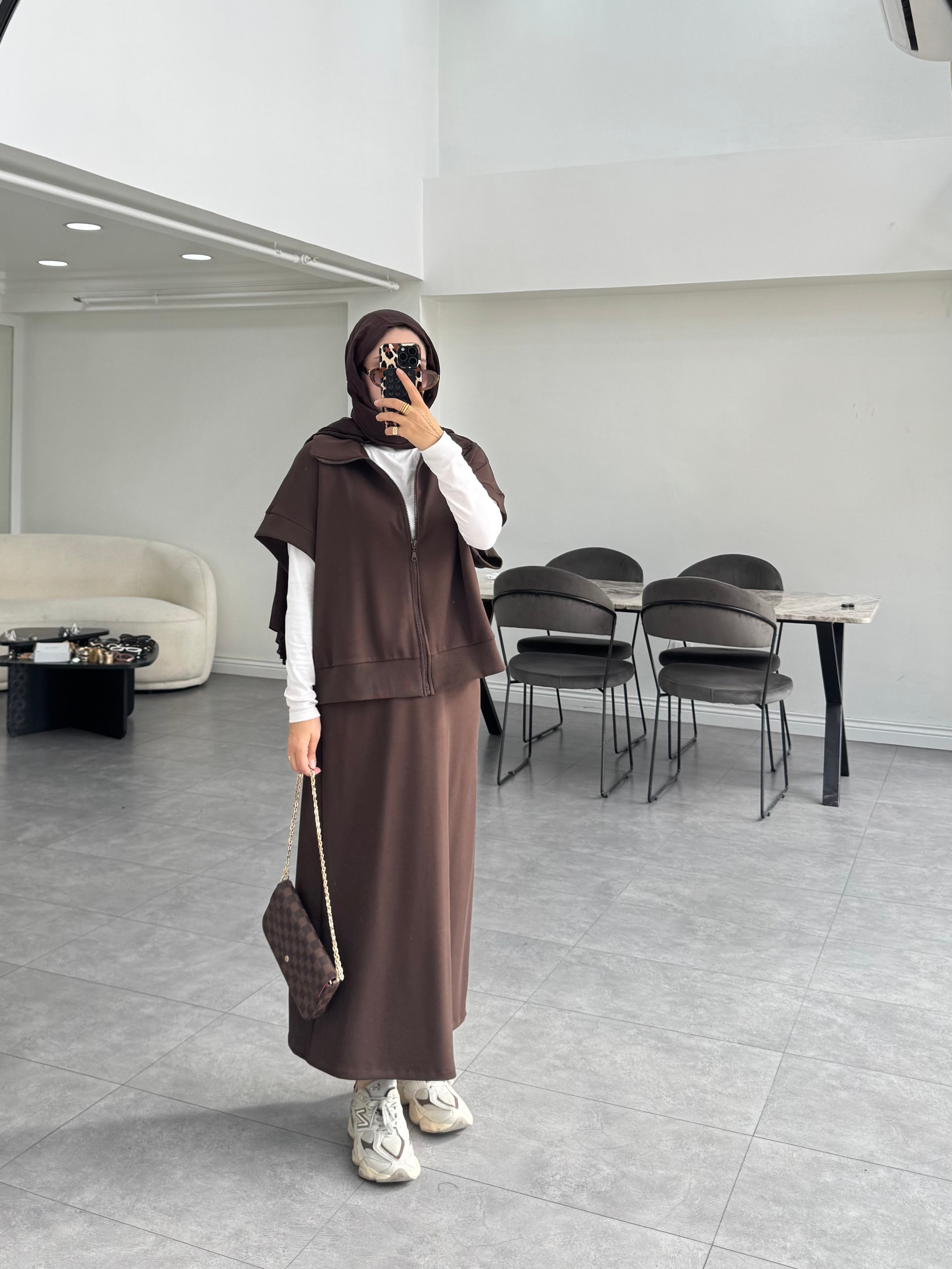 Goan İkili Takım Kahverengi