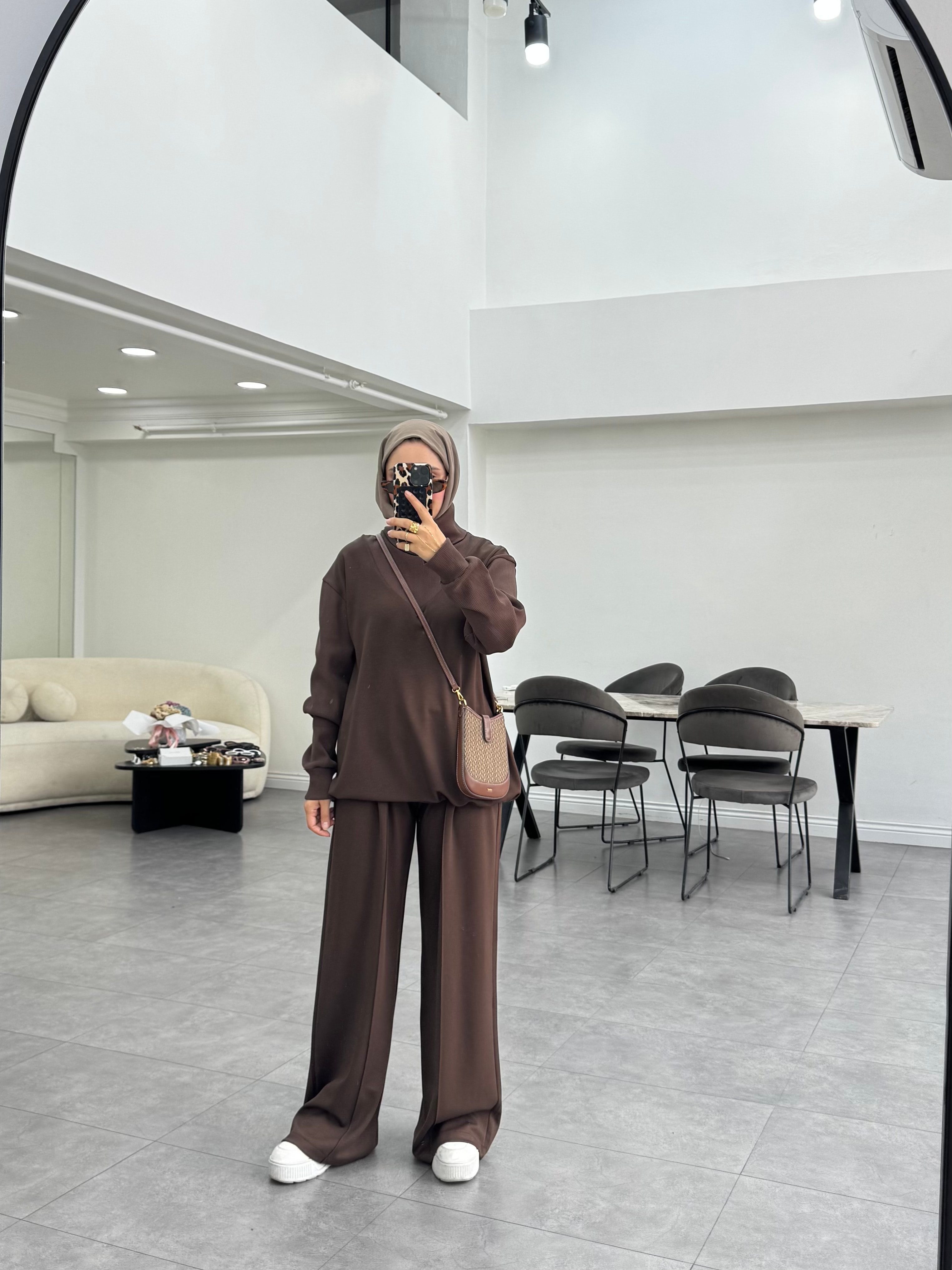 Soelle İkili Takım Kahverengi