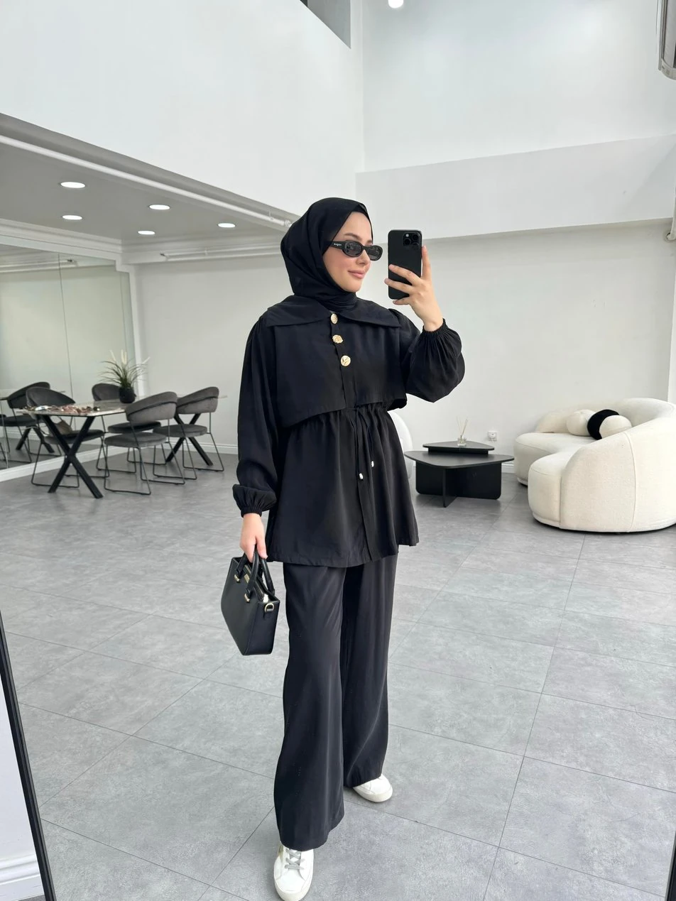 Lofta İkili Takım Siyah