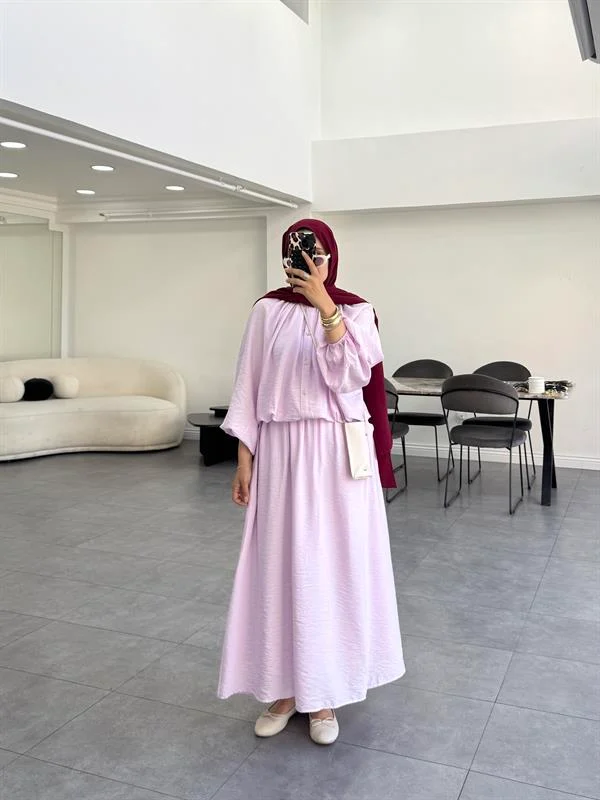 Olara Etekli Takım Pembe