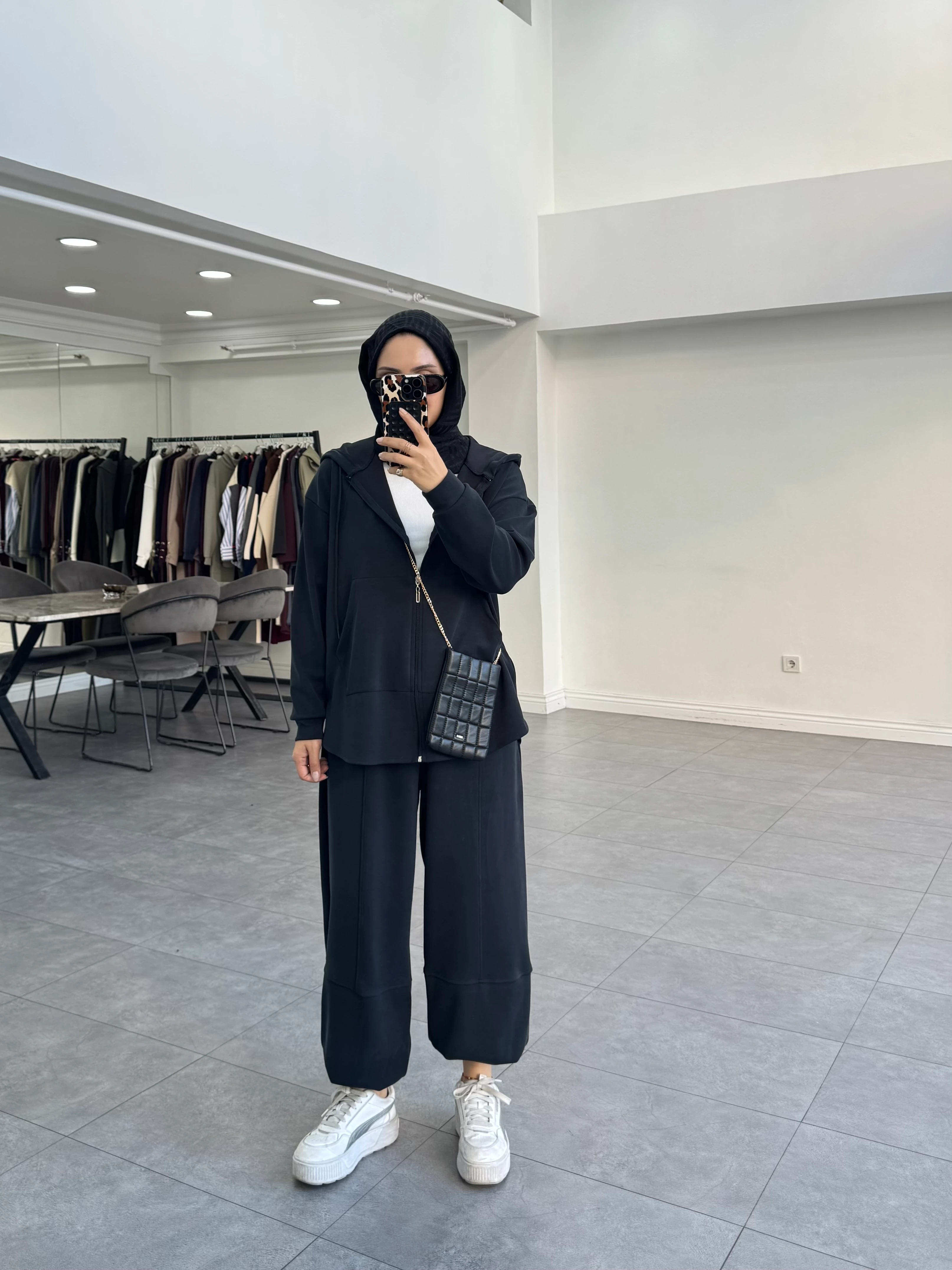 Olya İkili Takım Siyah