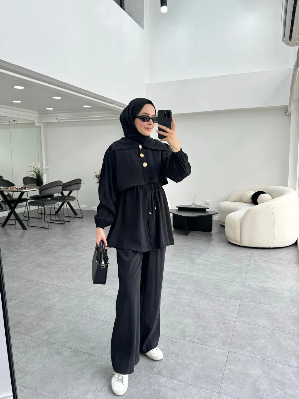 Lofta İkili Takım Siyah