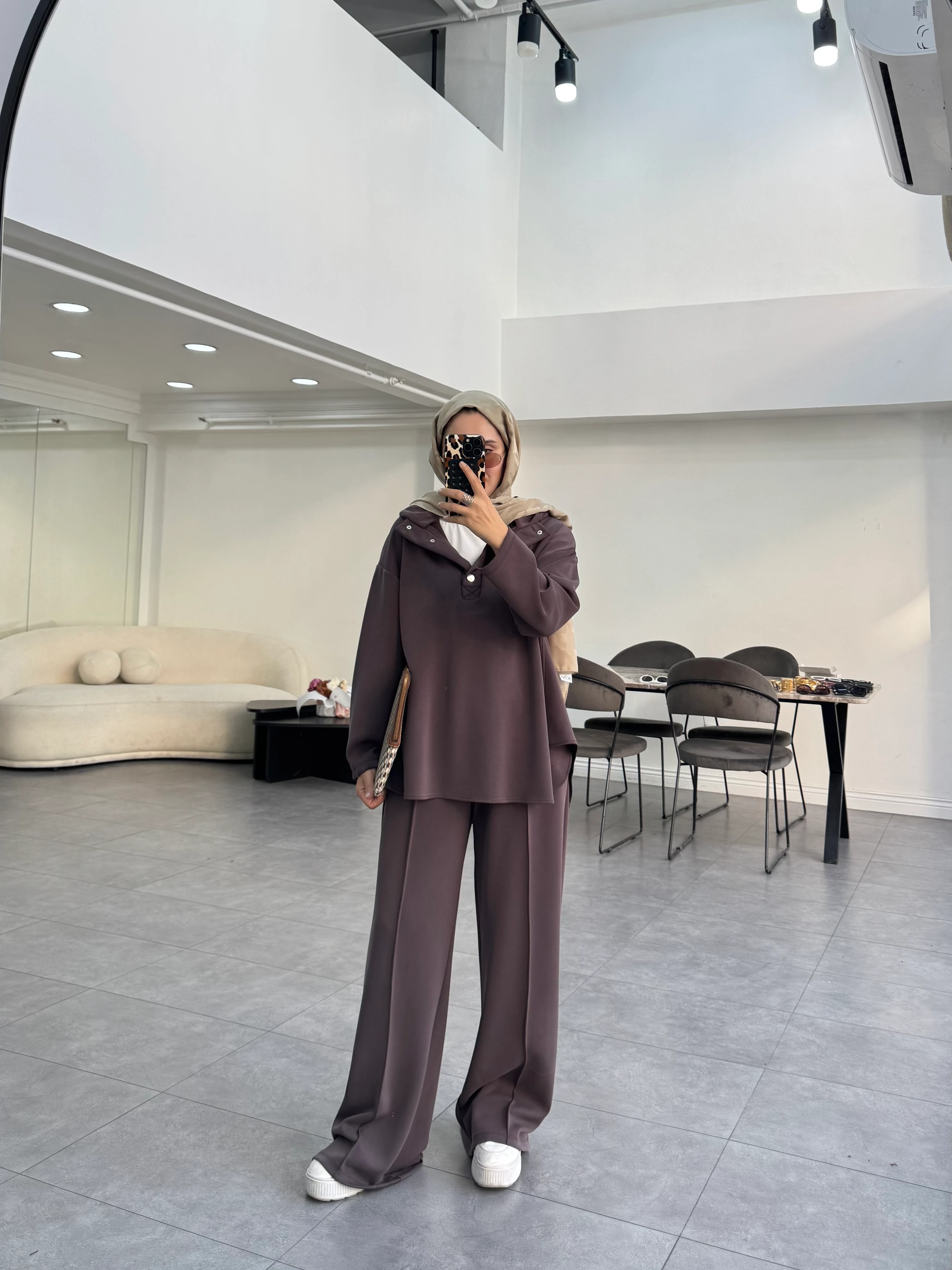 Adosta İkili Takım Kahverengi