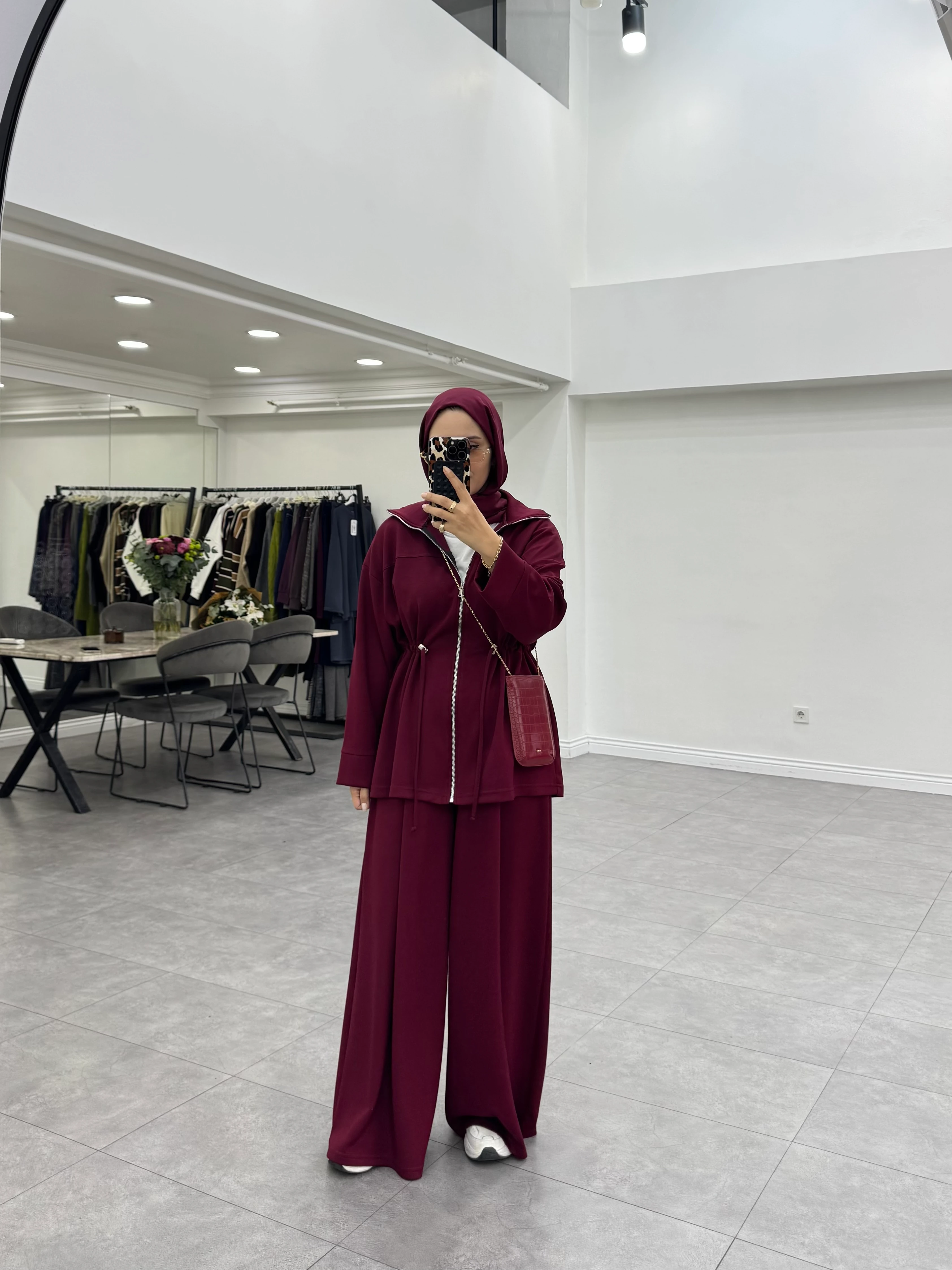 Feoz İkili Takım Bordo