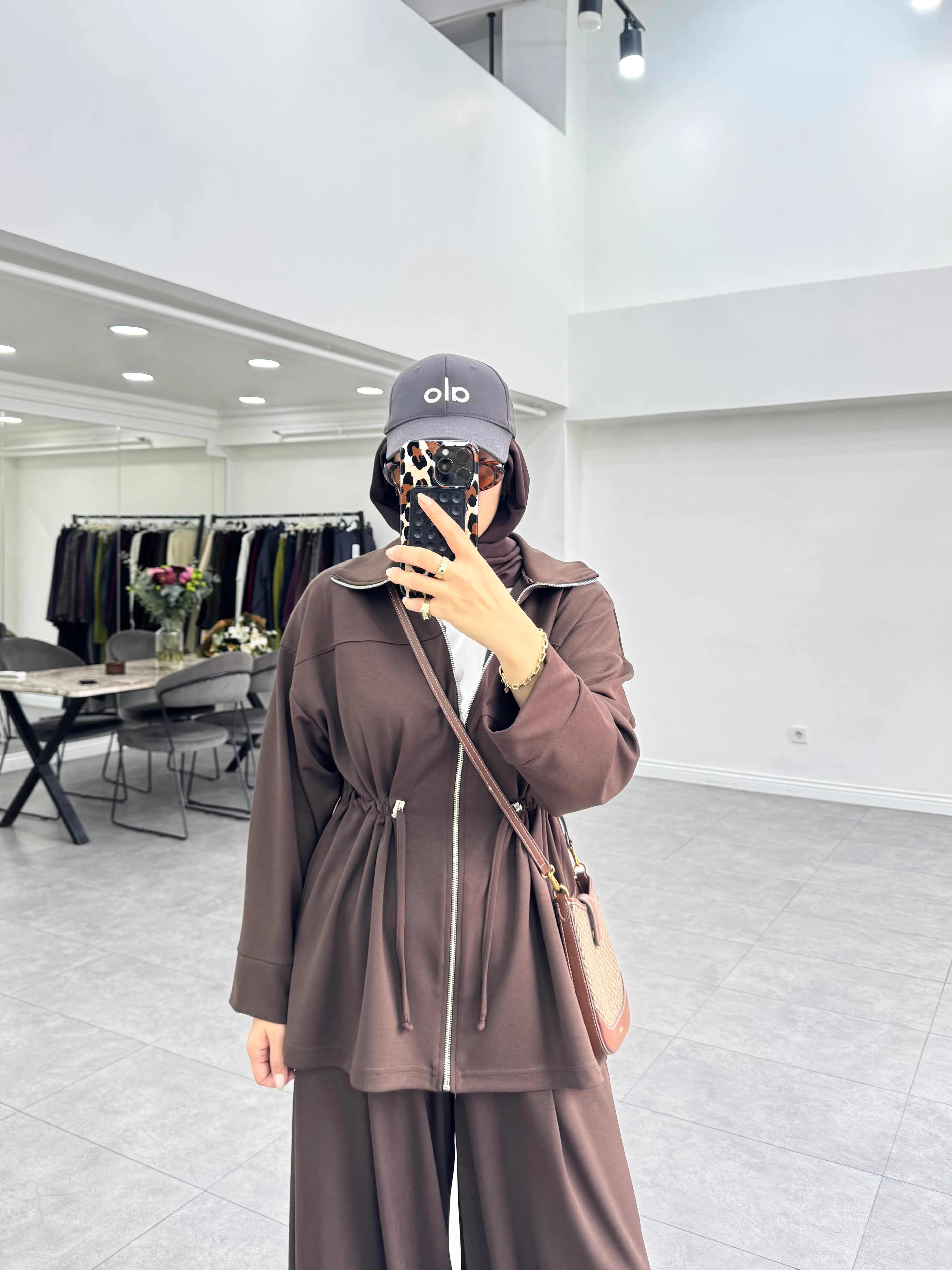 Feoz İkili Takım Kahverengi