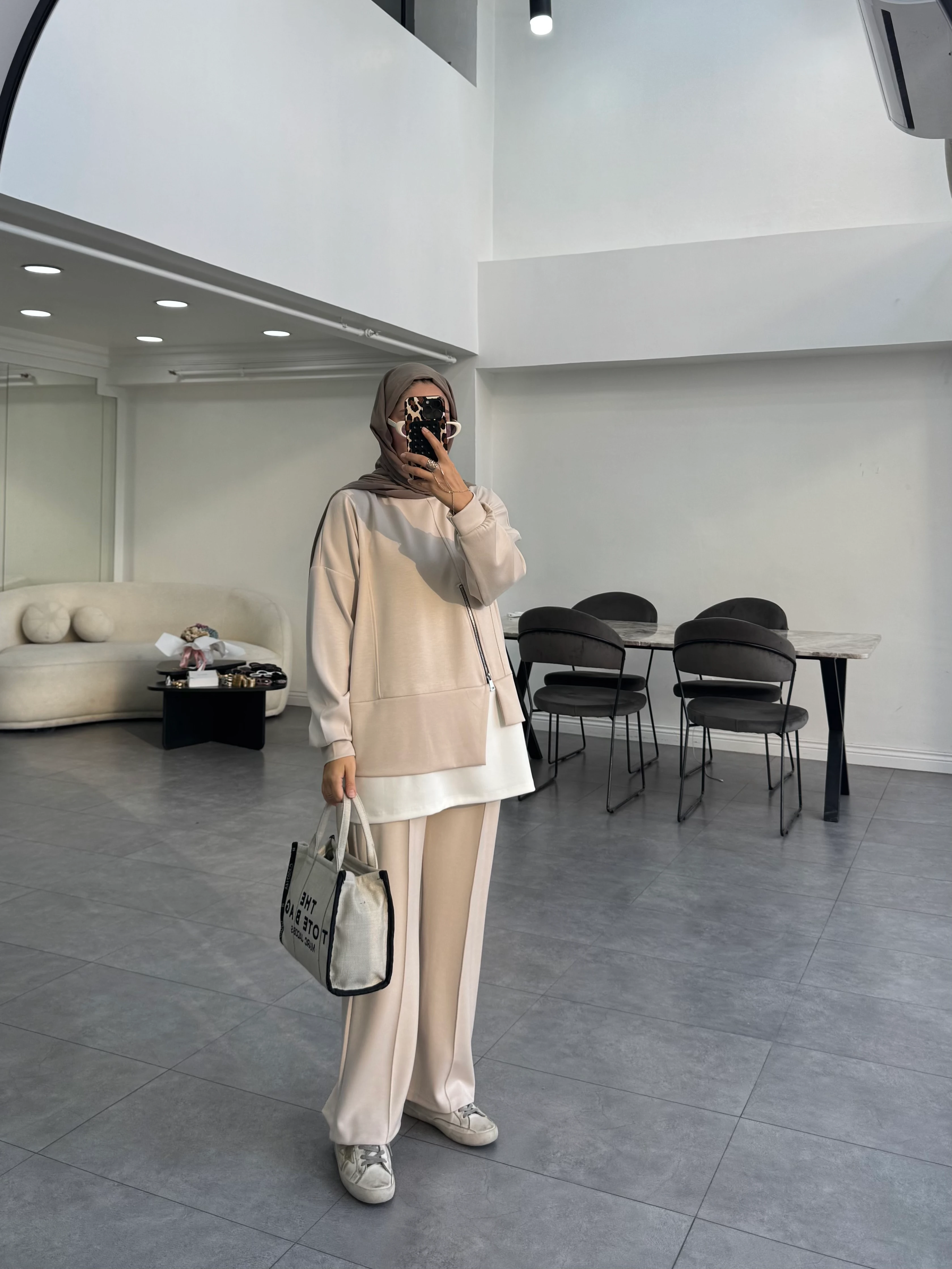 Fihha İkili Takım Bej