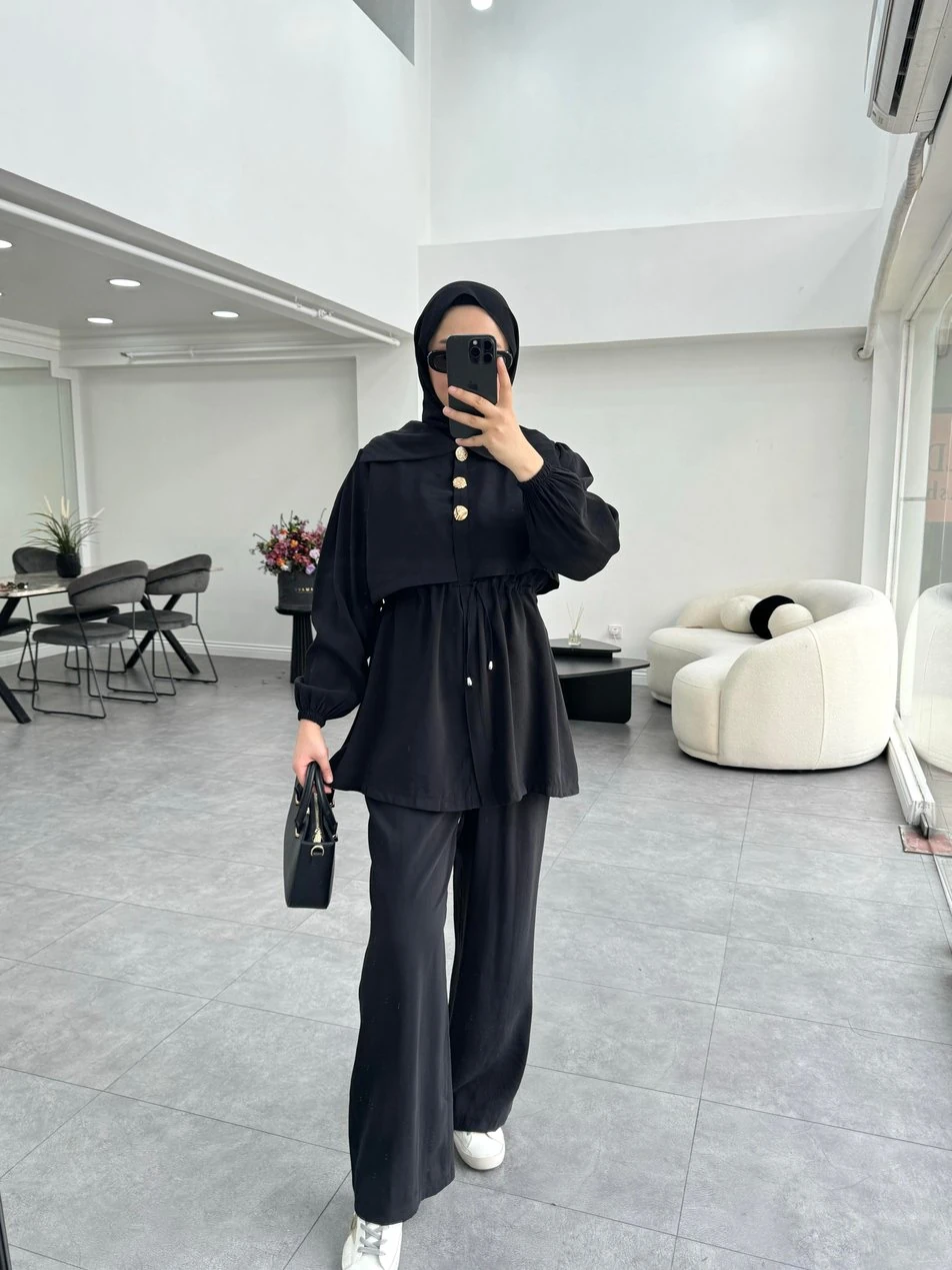 Lofta İkili Takım Siyah