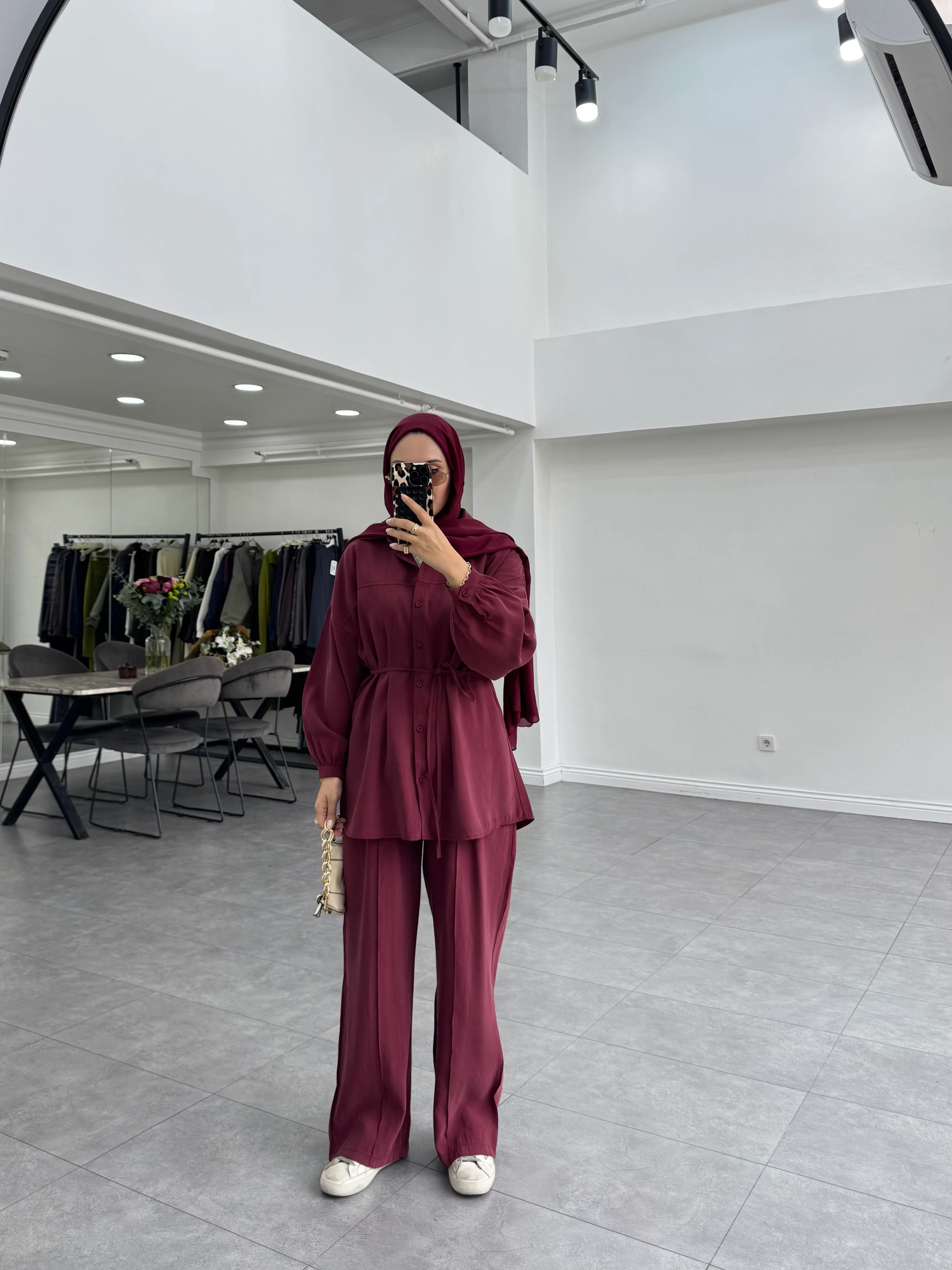 Esol İkili Takım Bordo