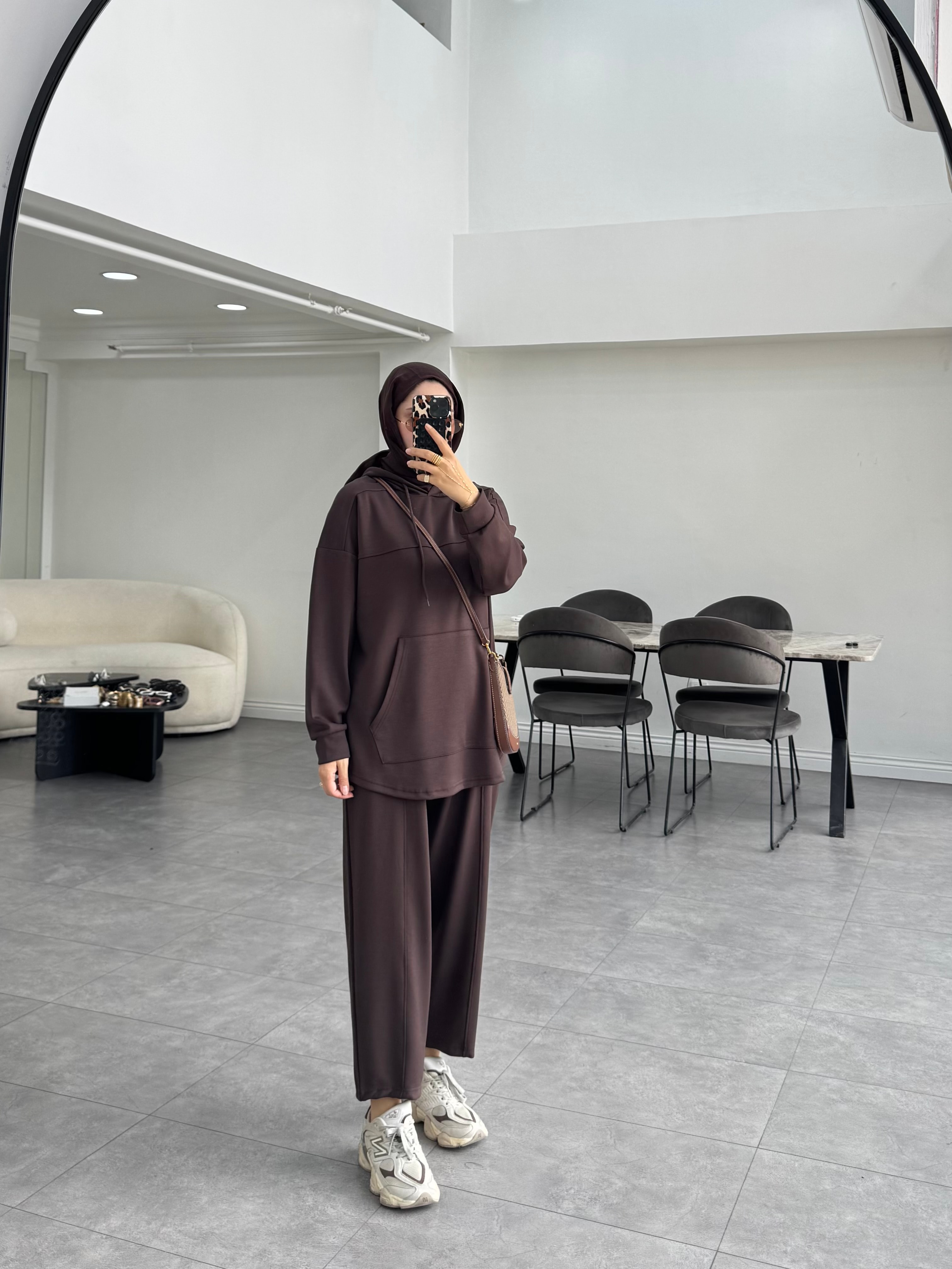 Pekista İkili Takım Kahverengi