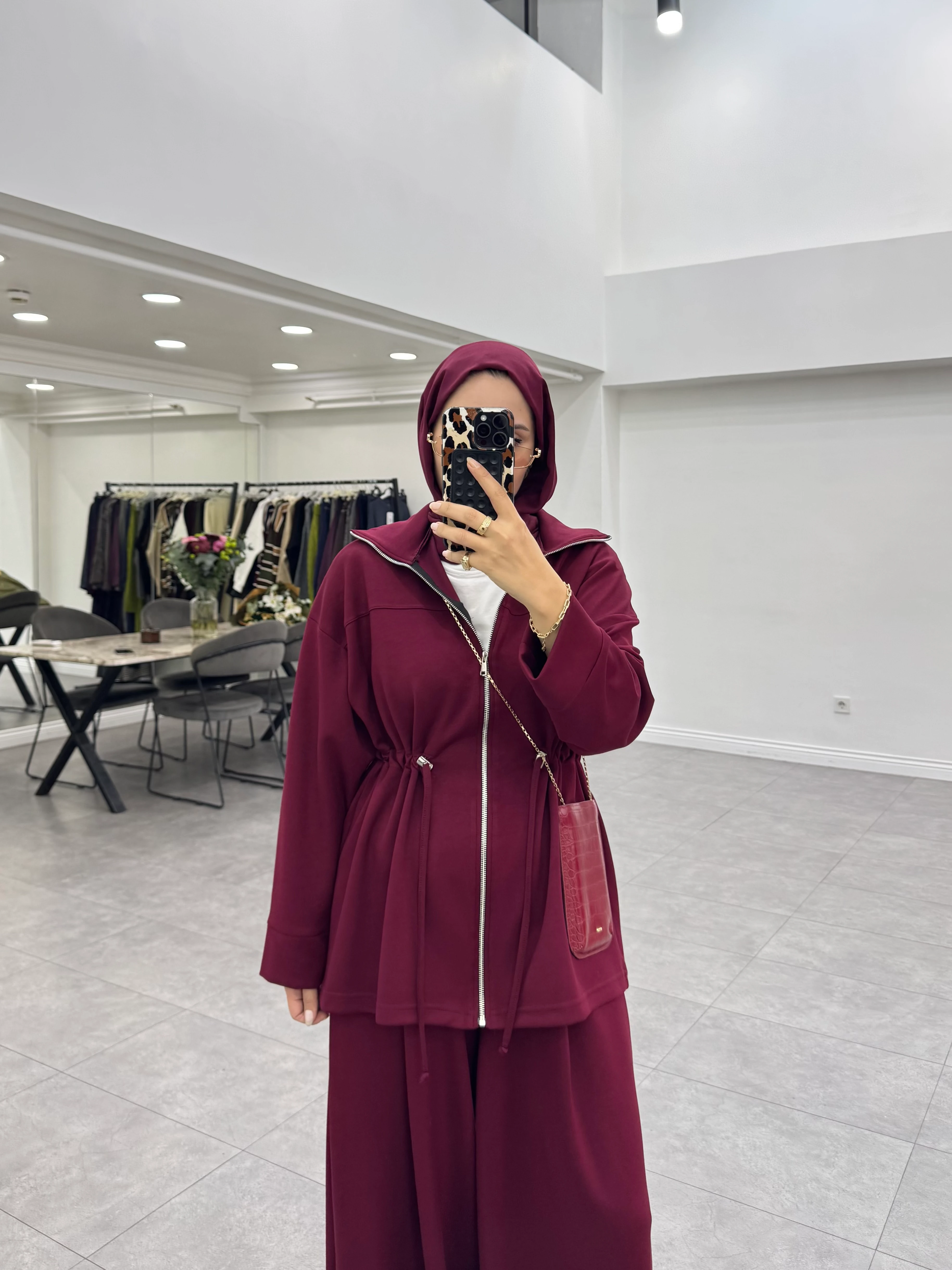 Feoz İkili Takım Bordo