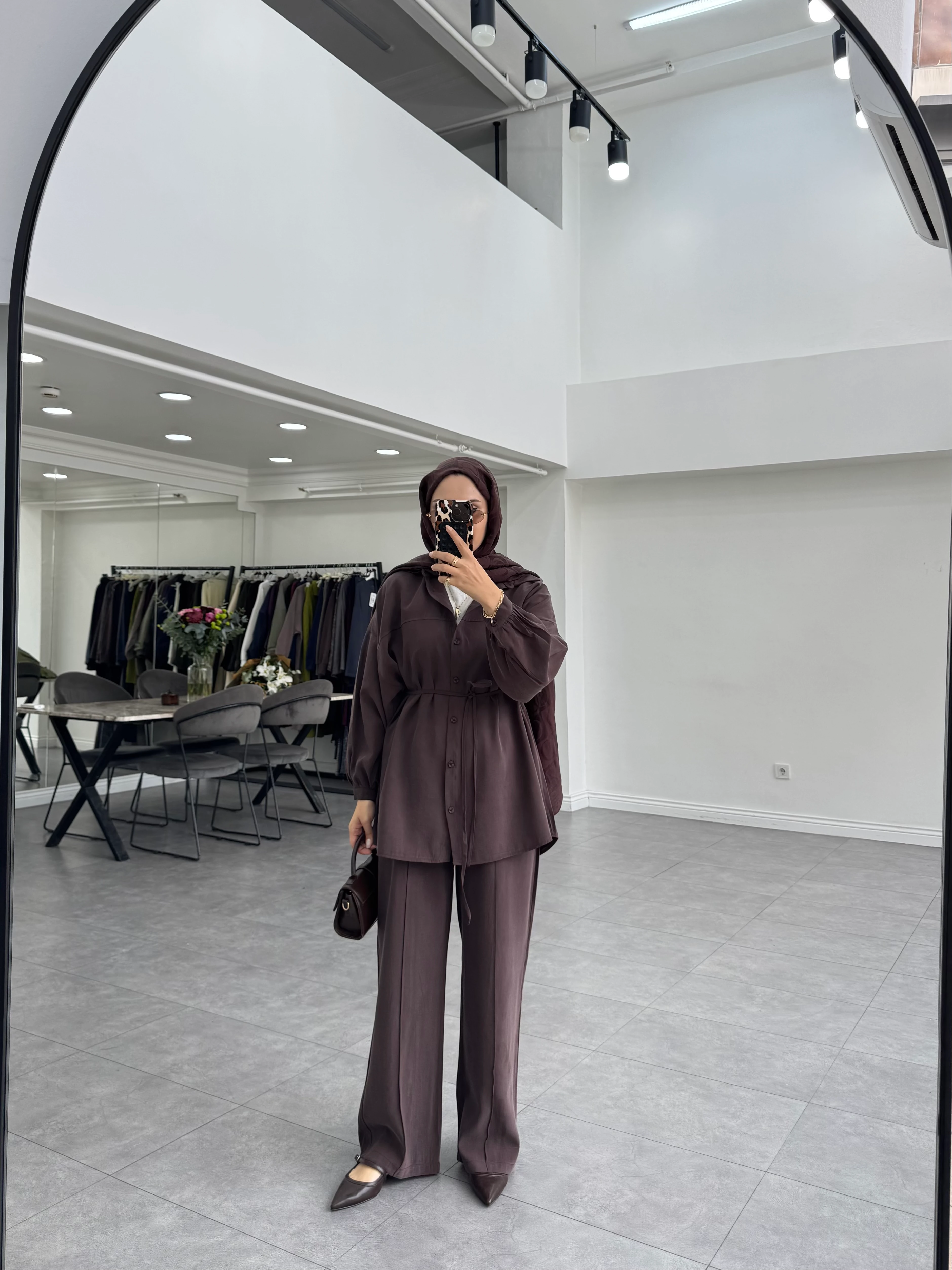 Esol İkili Takım Kahverengi