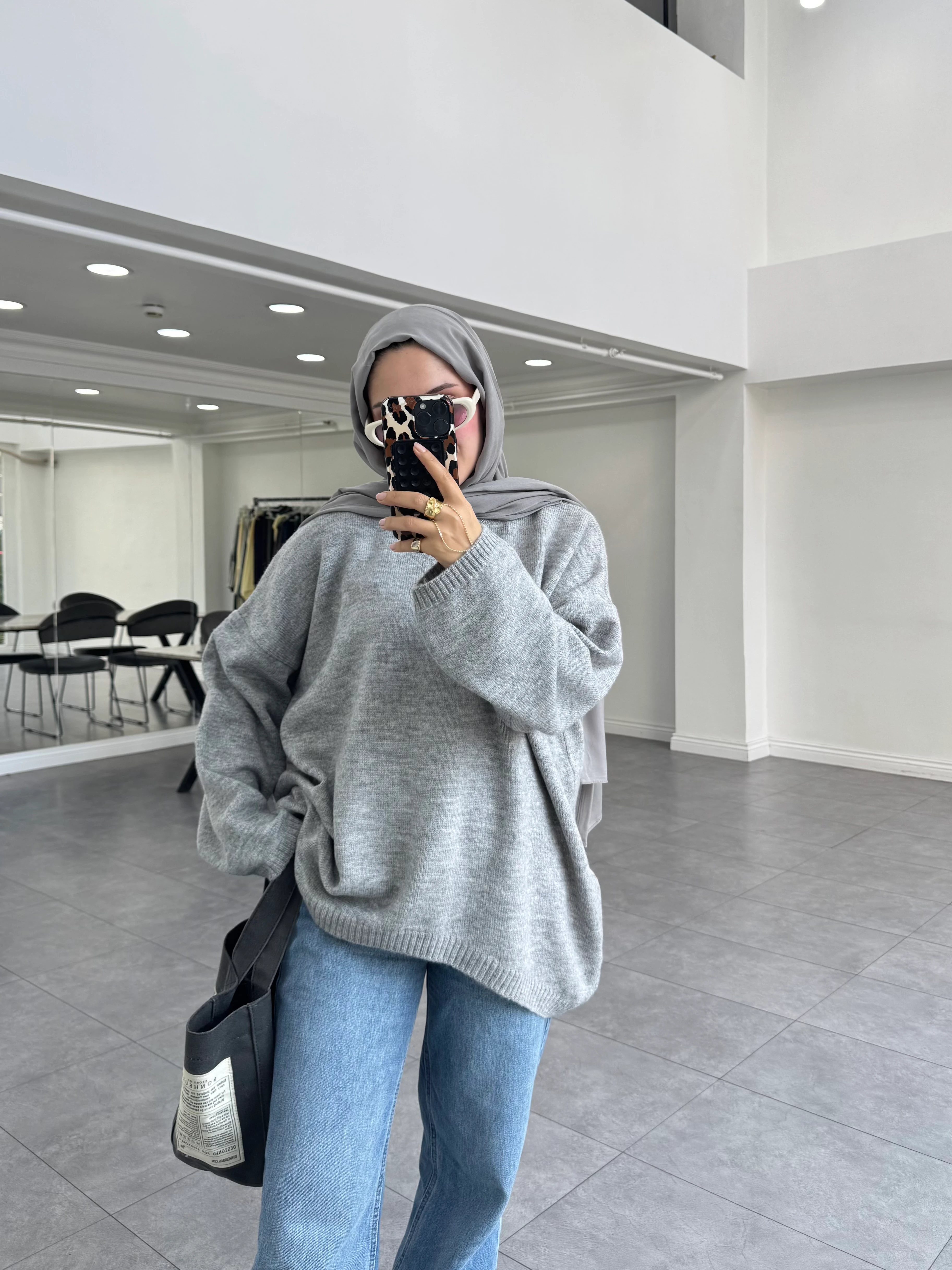 Fuol Triko Kazak Gri