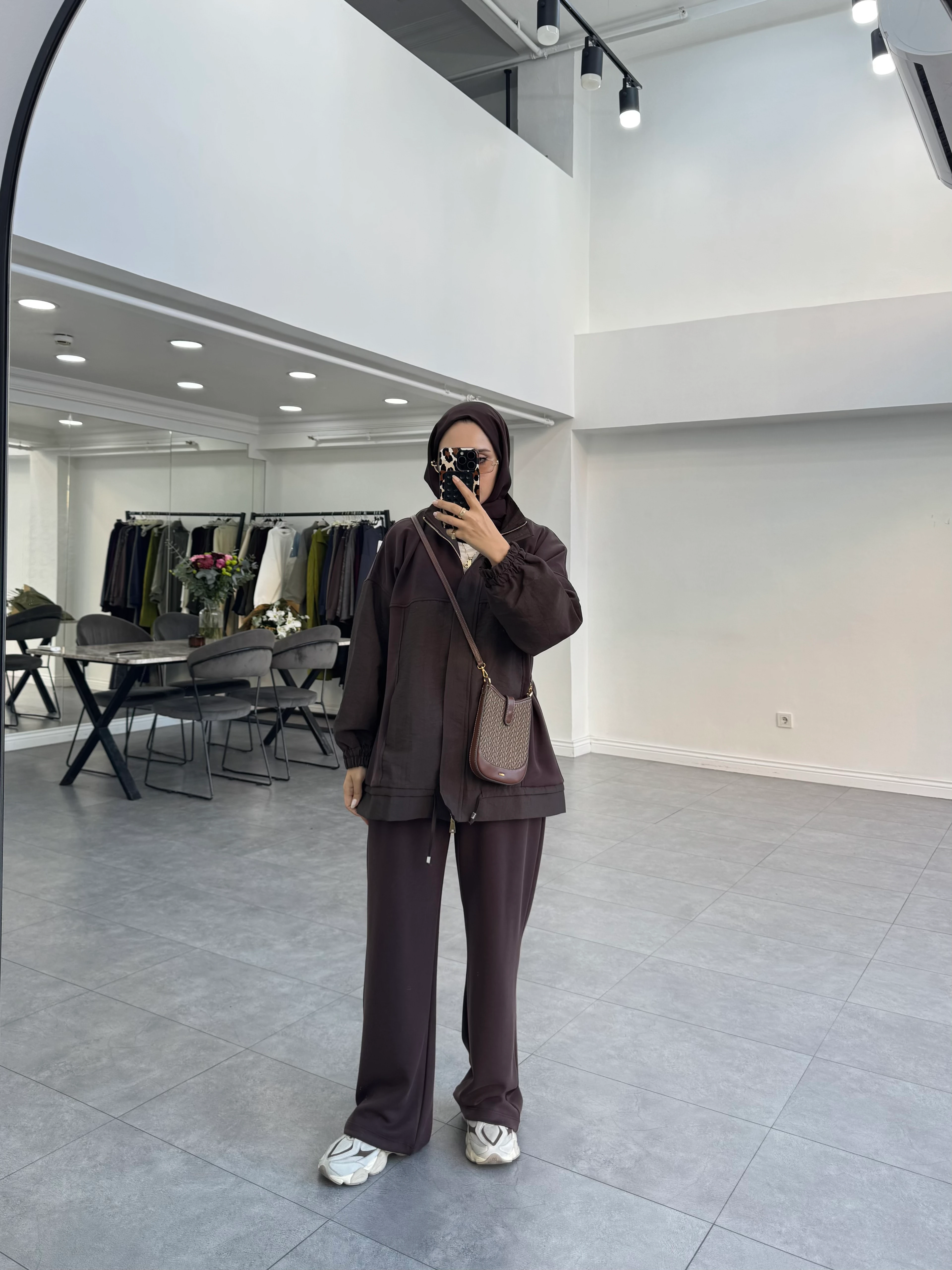 Nermi İkili Takım Kahverengi