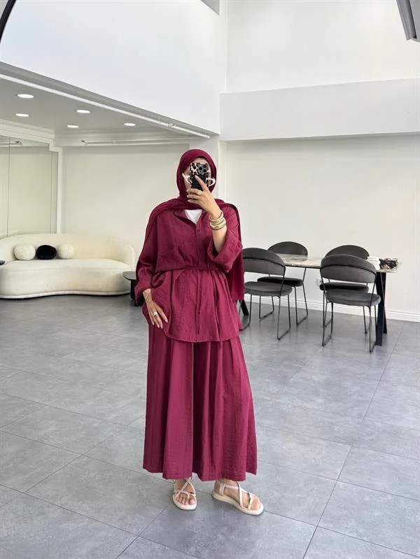 Sero İkili Takım Bordo