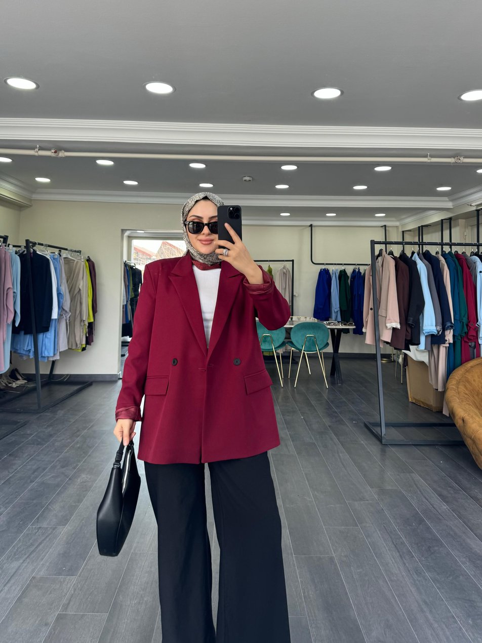 Zara Bordo Ceket