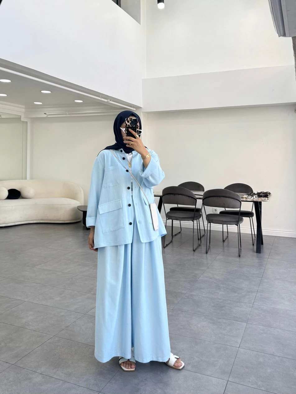 Mina İkili Takım Bebe Mavi